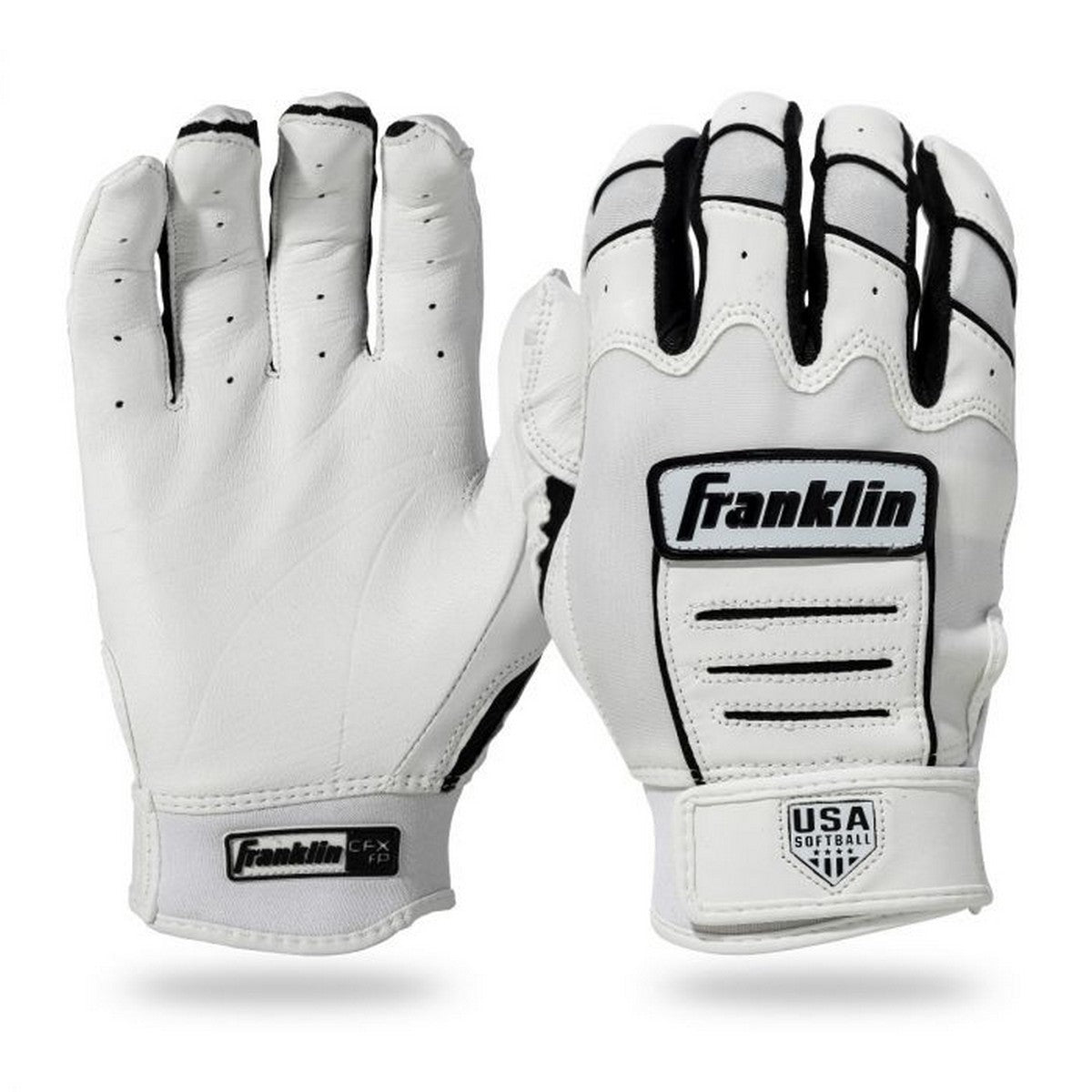 Franklin Womens CFX Two-Tone USA Fastpitch Batting Gloves
