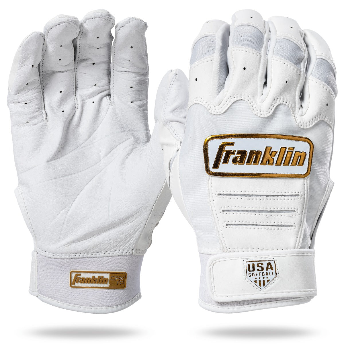 Franklin Womens CFX Two-Tone USA Fastpitch Batting Gloves
