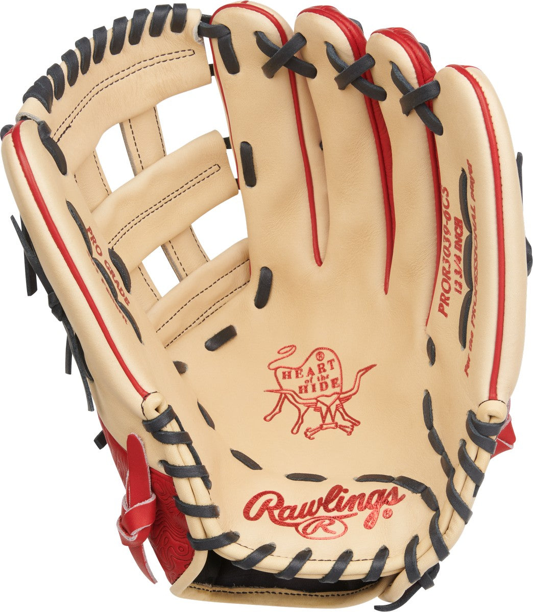 Rawlings Heart of the Hide PROR3039-6CS Model 12.75" Baseball Outfield Glove