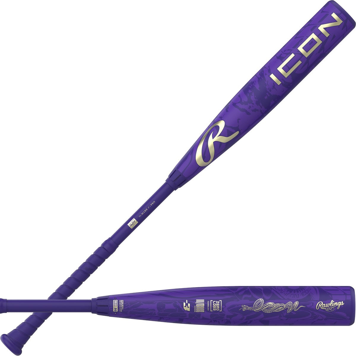 Rawlings 2027 Icon 2-Piece Composite -3 BBCOR Baseball Bat