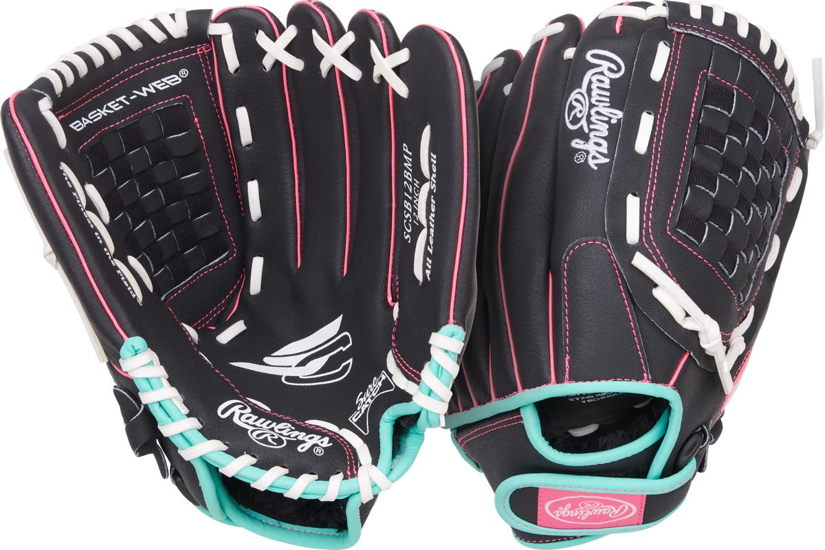 Rawlings Sure Catch Series SCSB12BMP Model 12" Youth Fastpitch Softball Glove