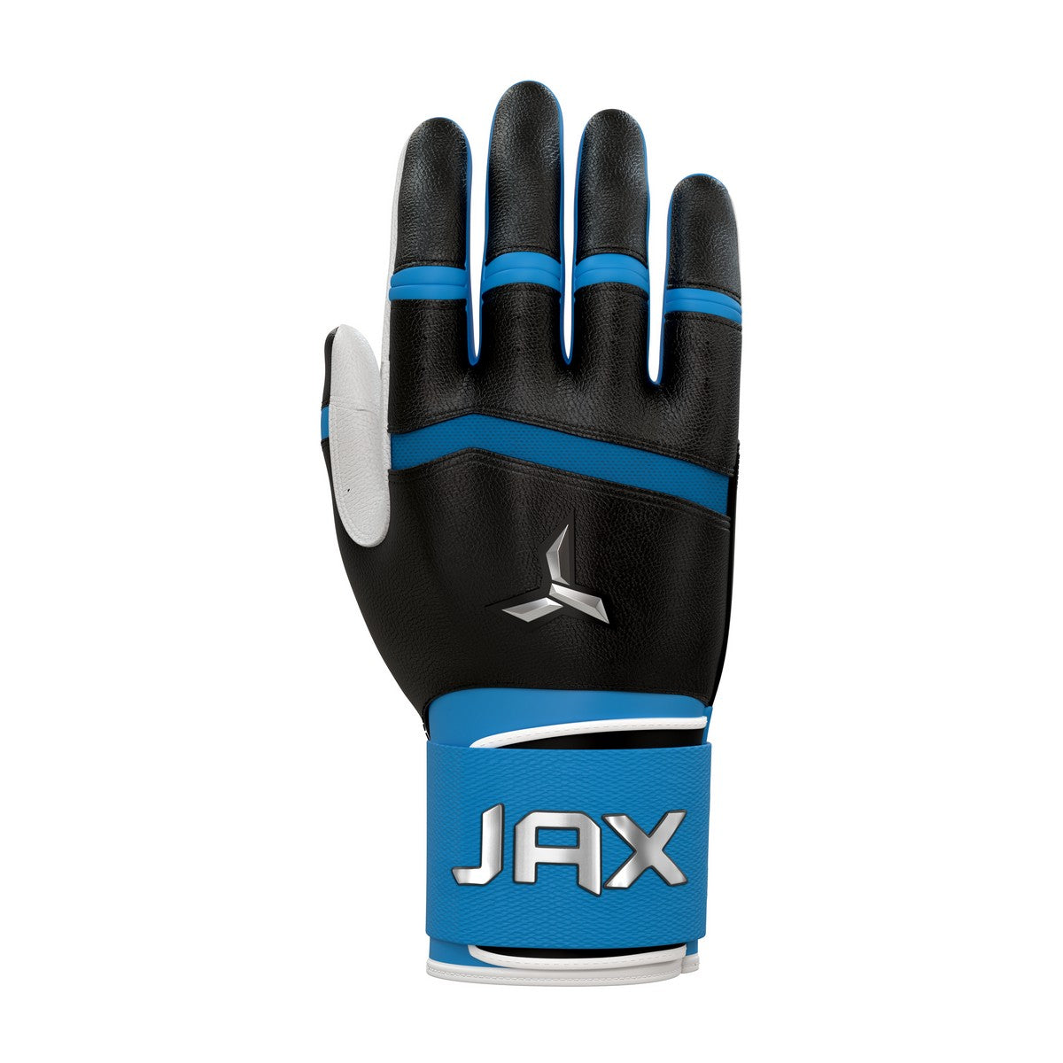 Jax Blue Raspberry Blast Right Handed Swing Strap Cuff Adult Batting Gloves