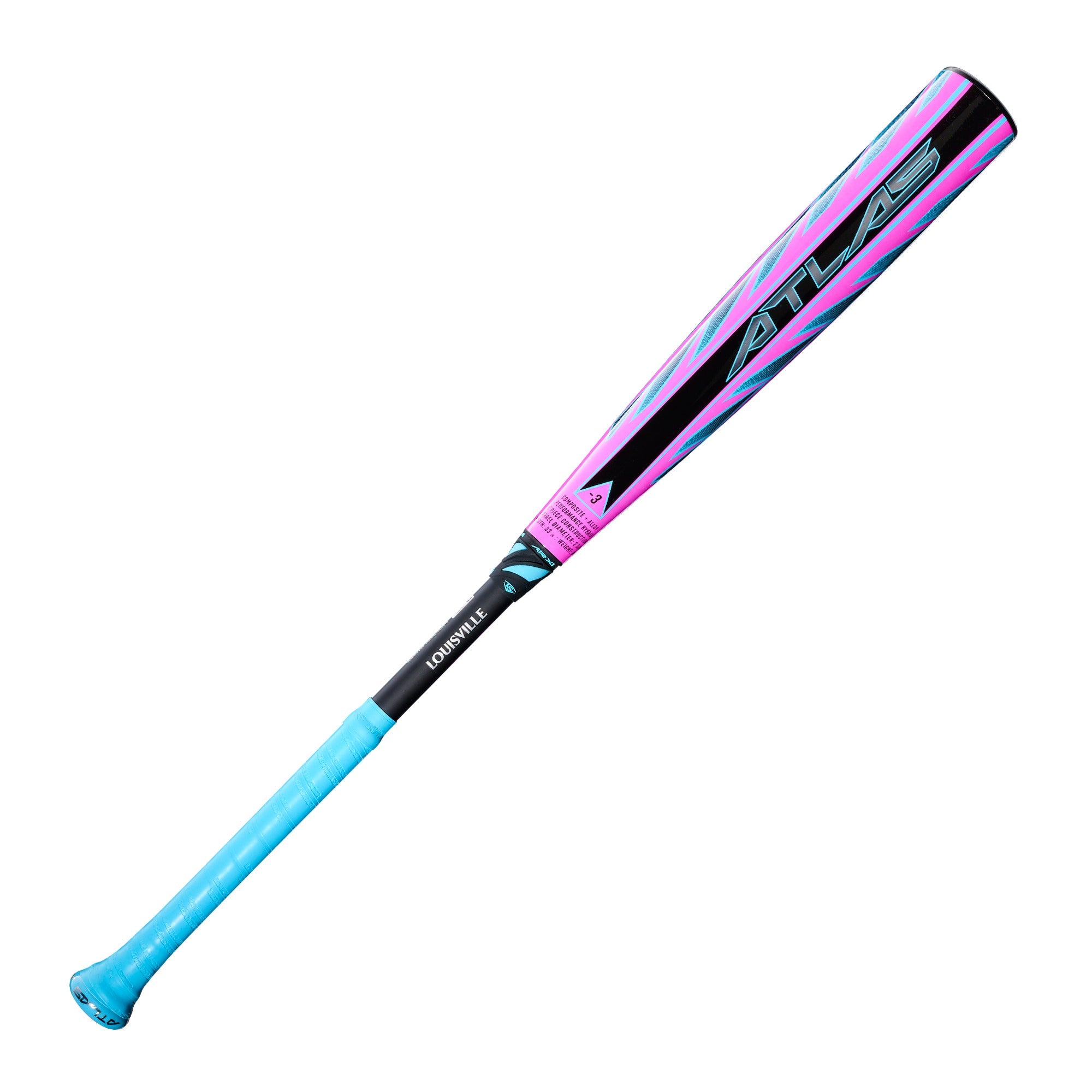 Louisville Slugger 2026 Limited Edition Pink Atlas 2-Piece Hybrid -3 B