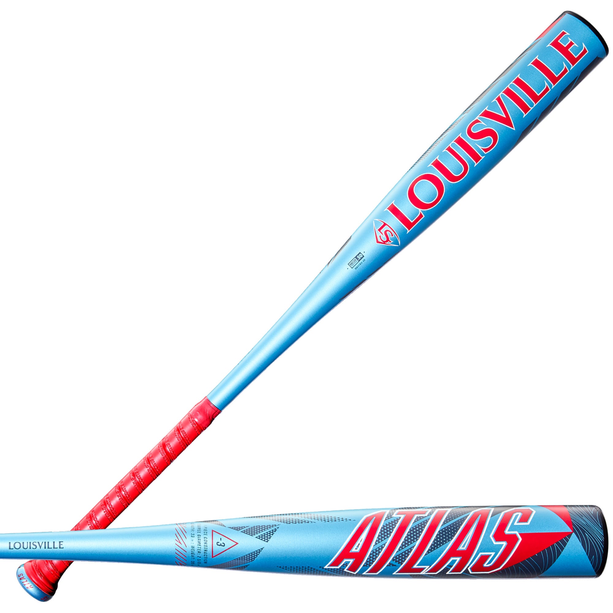 Louisville Slugger 2026 Atlas 1-Piece Alloy 2-5/8" Barrel -3 BBCOR Baseball Bat