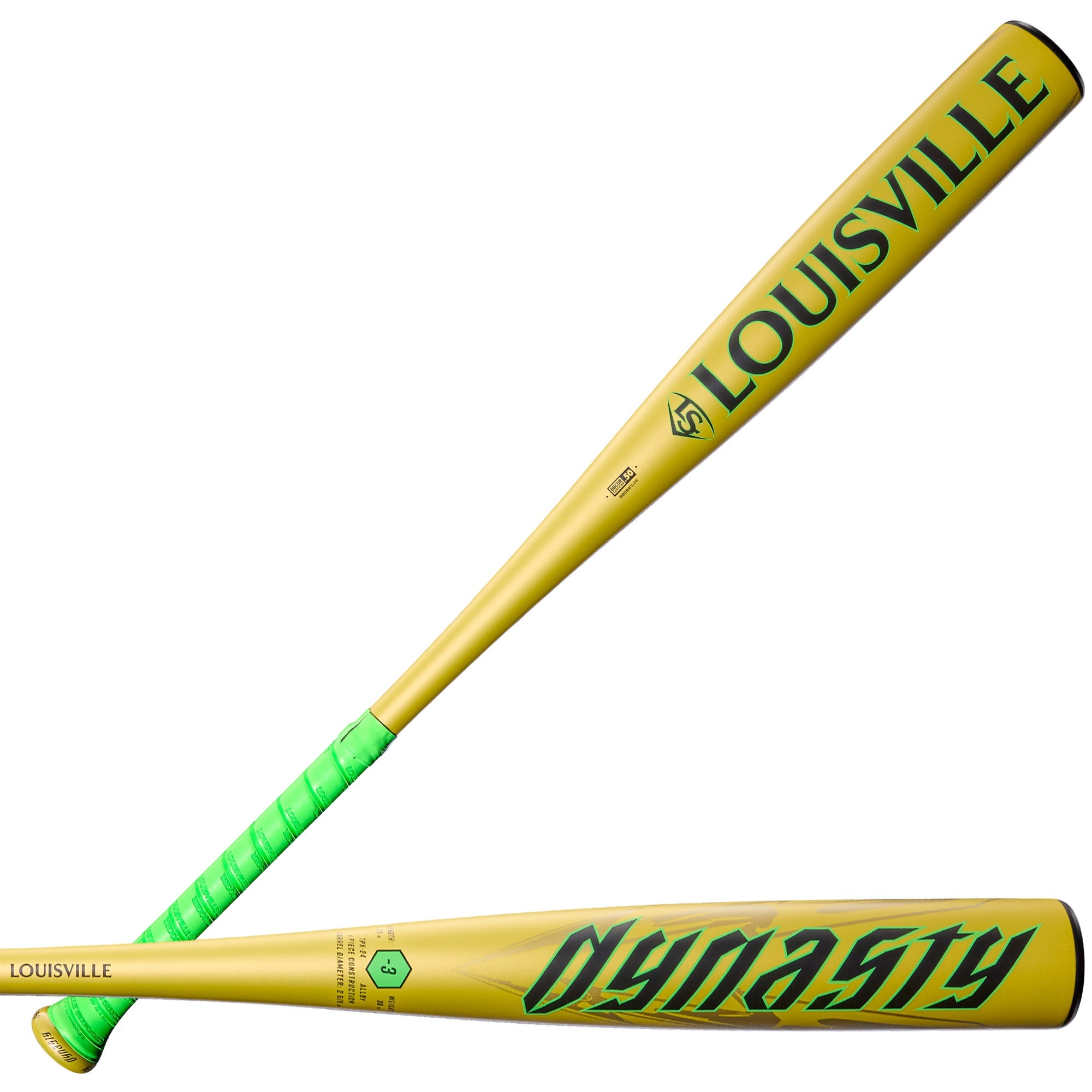 Louisville Slugger 2026 Dynasty 1-Piece Alloy 2-5/8" Barrel -3 BBCOR Baseball Bat
