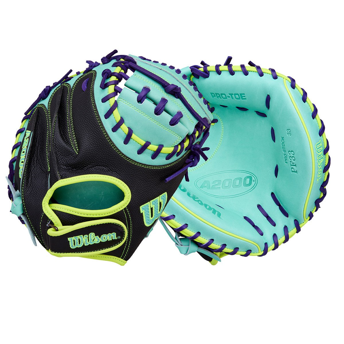 Wilson Spring 2026 A2000 PF33 Pedroia Fit SuperSkin Model 33" Baseball Catcher's Mitt