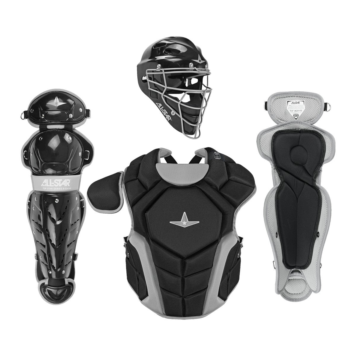 All Star Top Star NOCSAE Approved Baseball Catchers Kit (7-9)