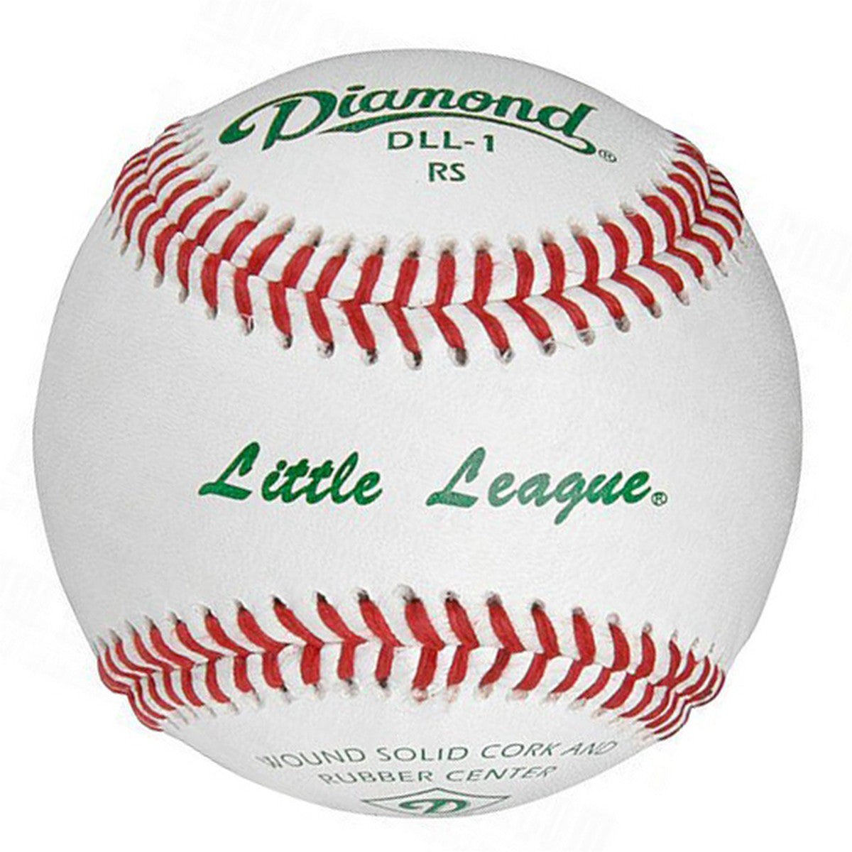 Diamond DLL-1 Little League Cork Rubber Core Full Grain Leather Cover Baseballs Dozen