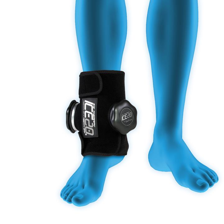 BowNet ICE20 Dbl Ankle Ice Compression Wrap ICE-Dbl-Ankle