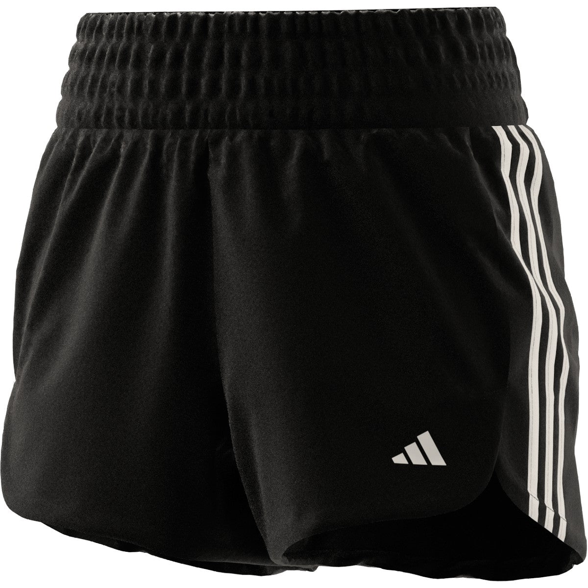 Athletic Shorts Black Stripe Adidas Shorts Adidas Womens Pacer Training 3-Stripe Woven High Rise Shorts