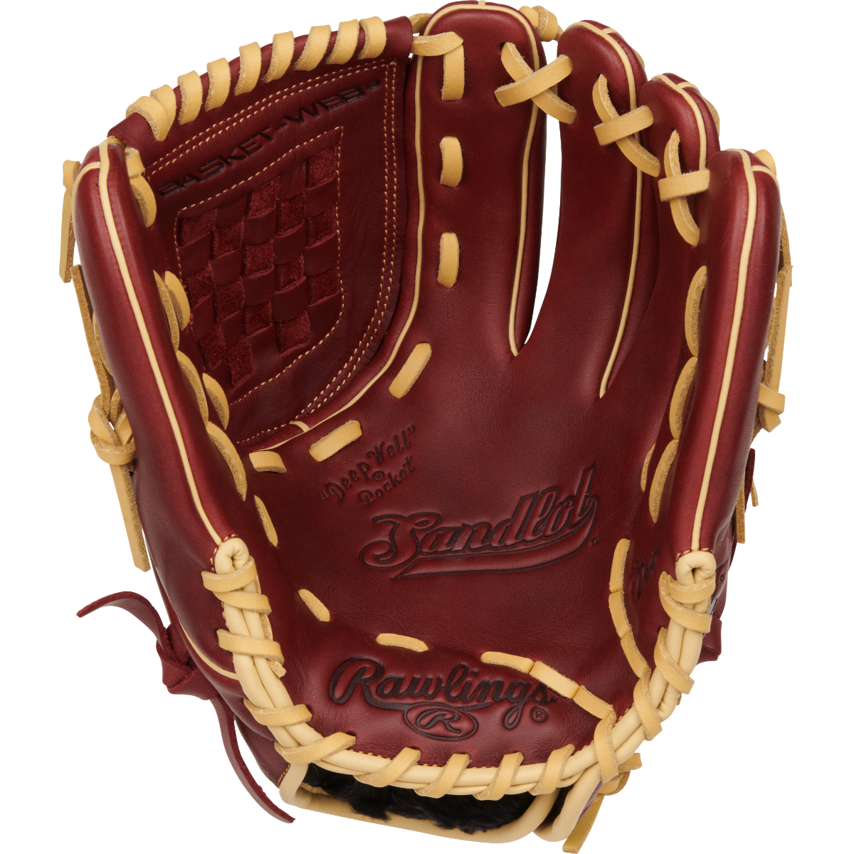 Rawlings Sandlot Series Conventional Basket Web 12" Baseball Fielder's Glove