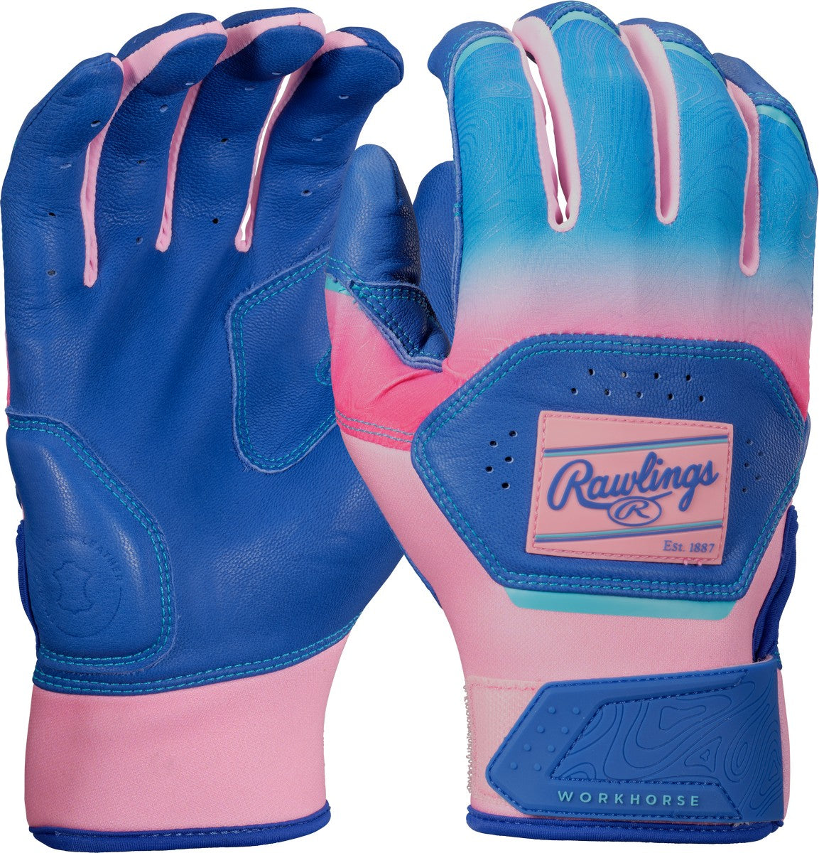 Rawlings Adult Workhorse Funburst Baseball Batting Gloves
