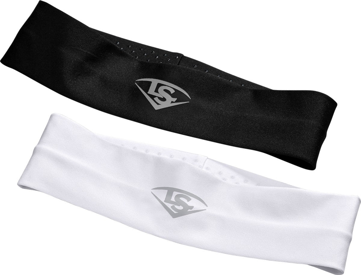 Louisville Slugger Womens Headbands 2 Pack-Blk & Wht
