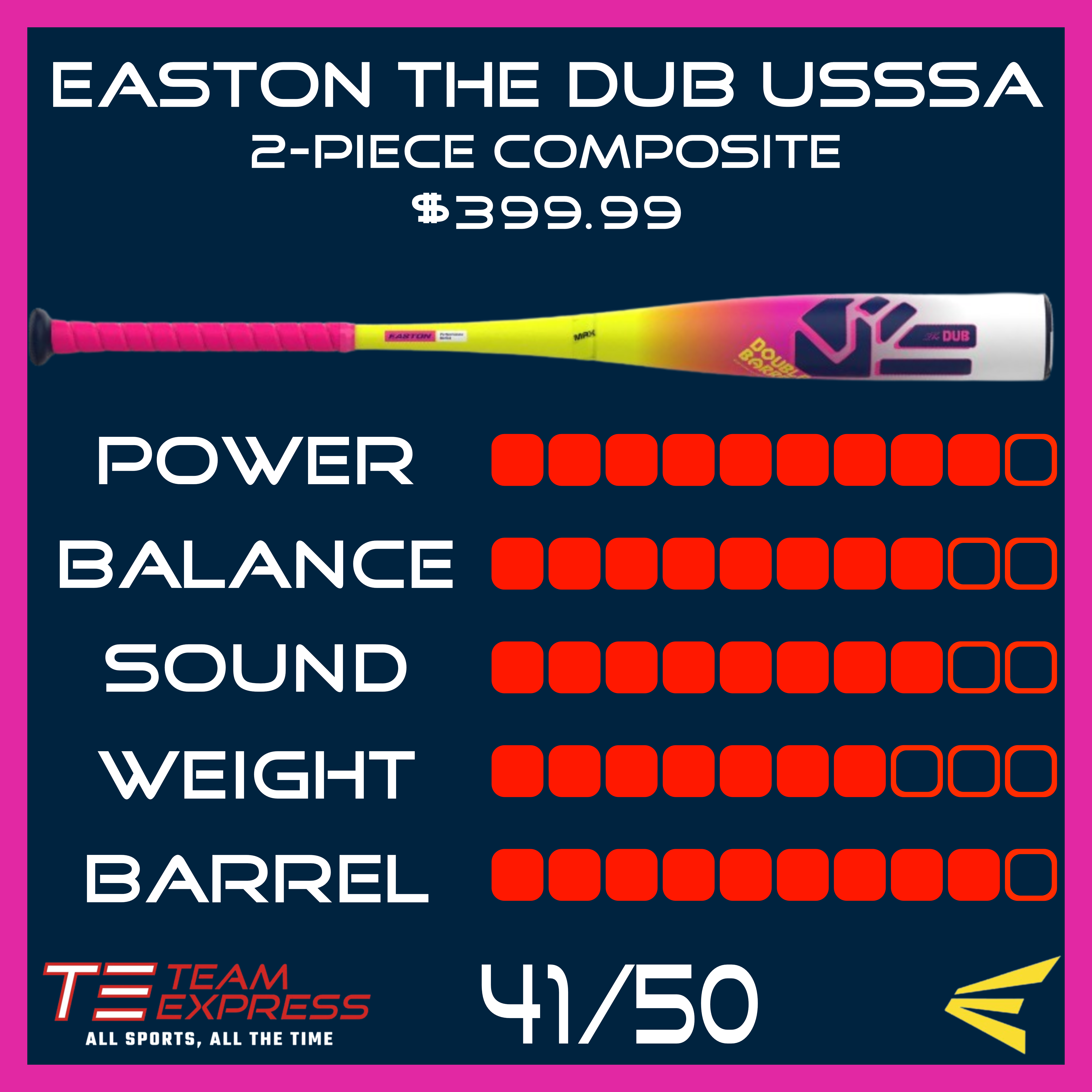 Easton 2026 The Dub USSSA Baseball Bat