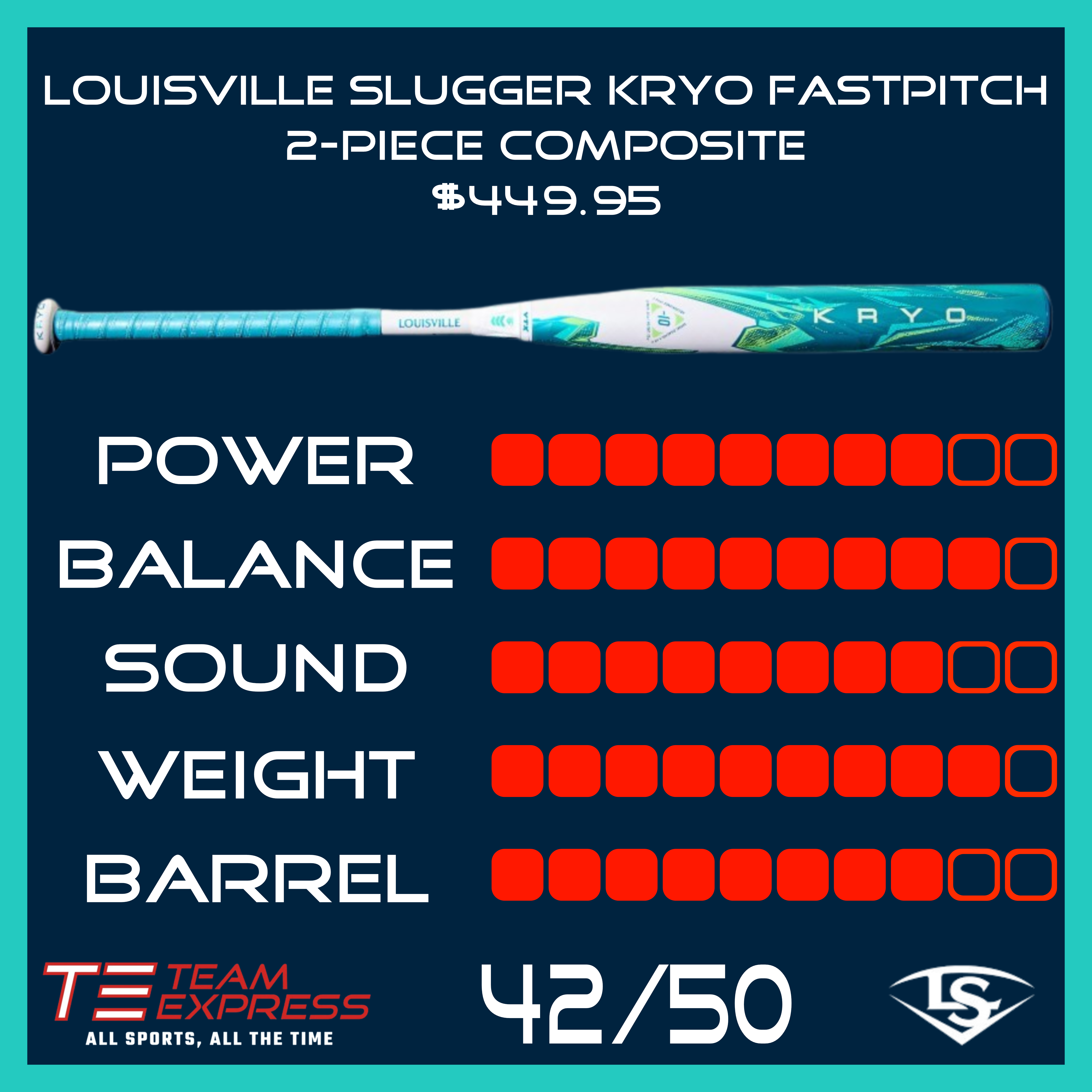 Louisville Slugger 2026 Kryo Fastpitch Bat
