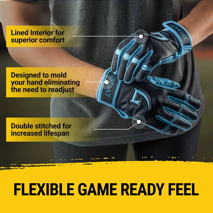 GOAThletic Short Cuff Youth Batting Gloves