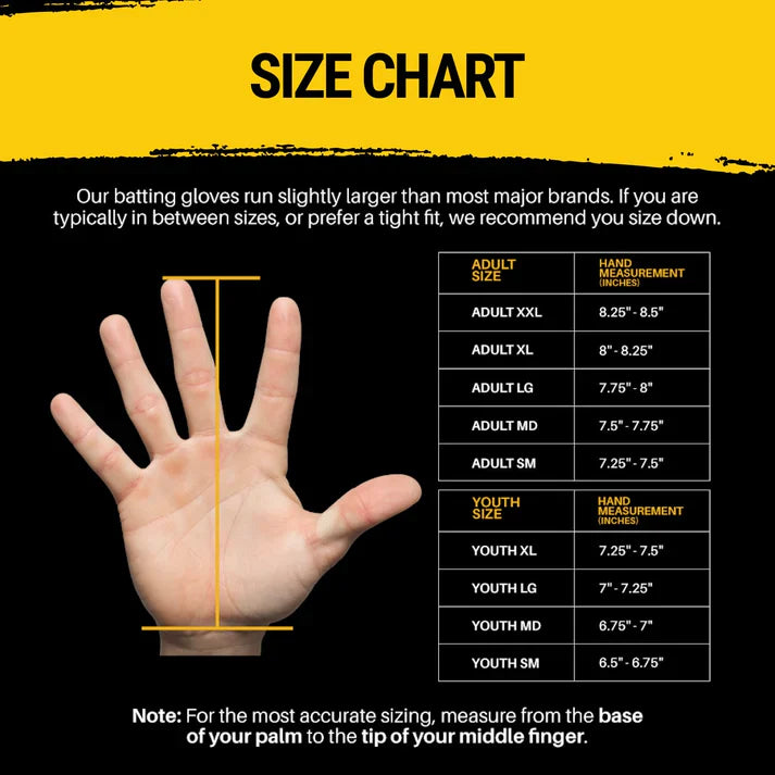 GOAThletic Long Cuff Youth Batting Gloves