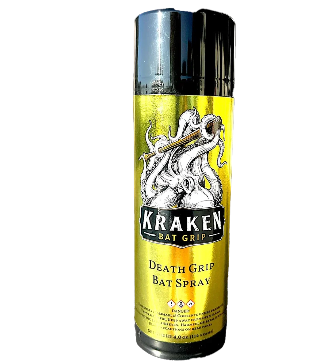 Kraken Metallic Gold Death Grip Bat Spray