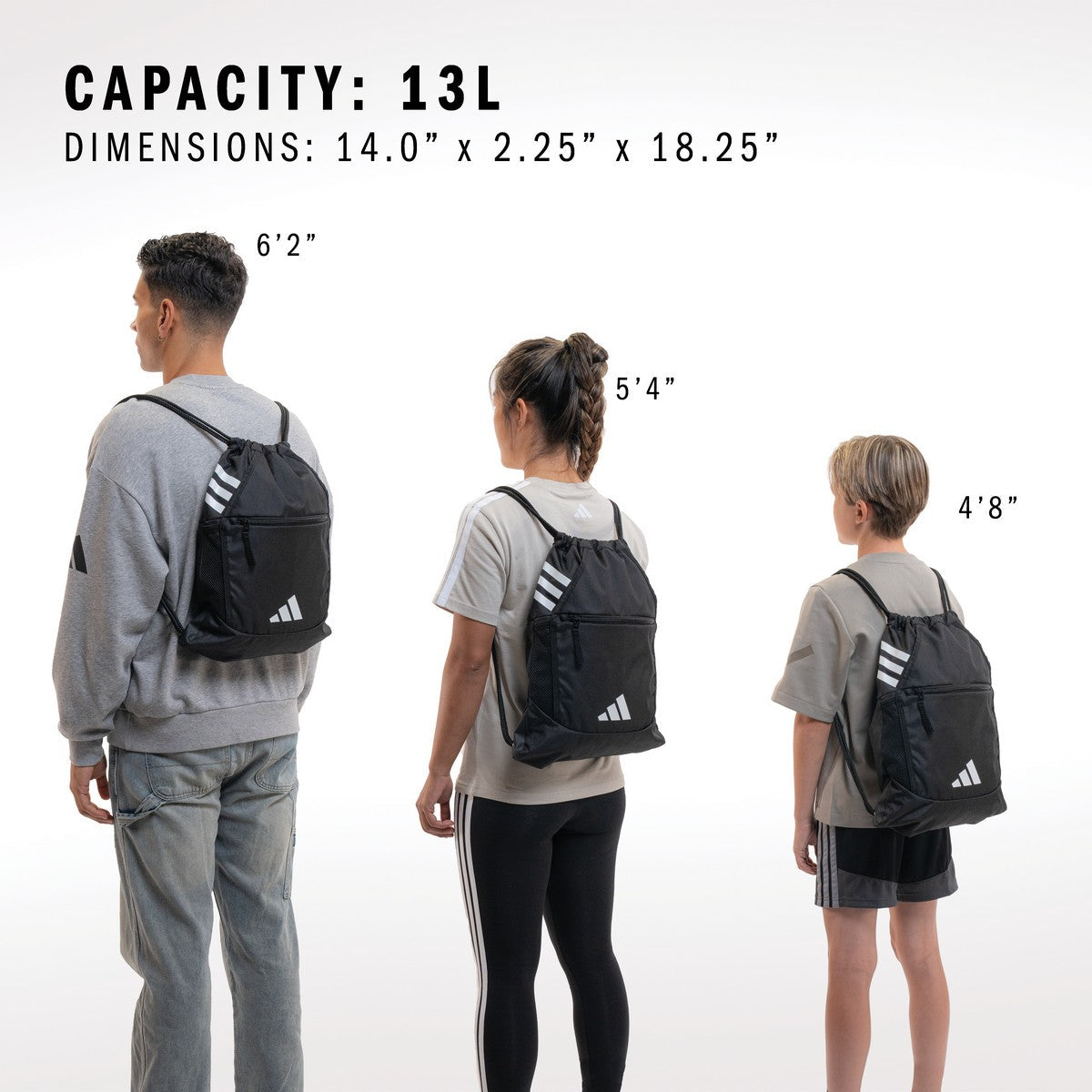 adidas backpack capacity adidas Stadium Sackpack