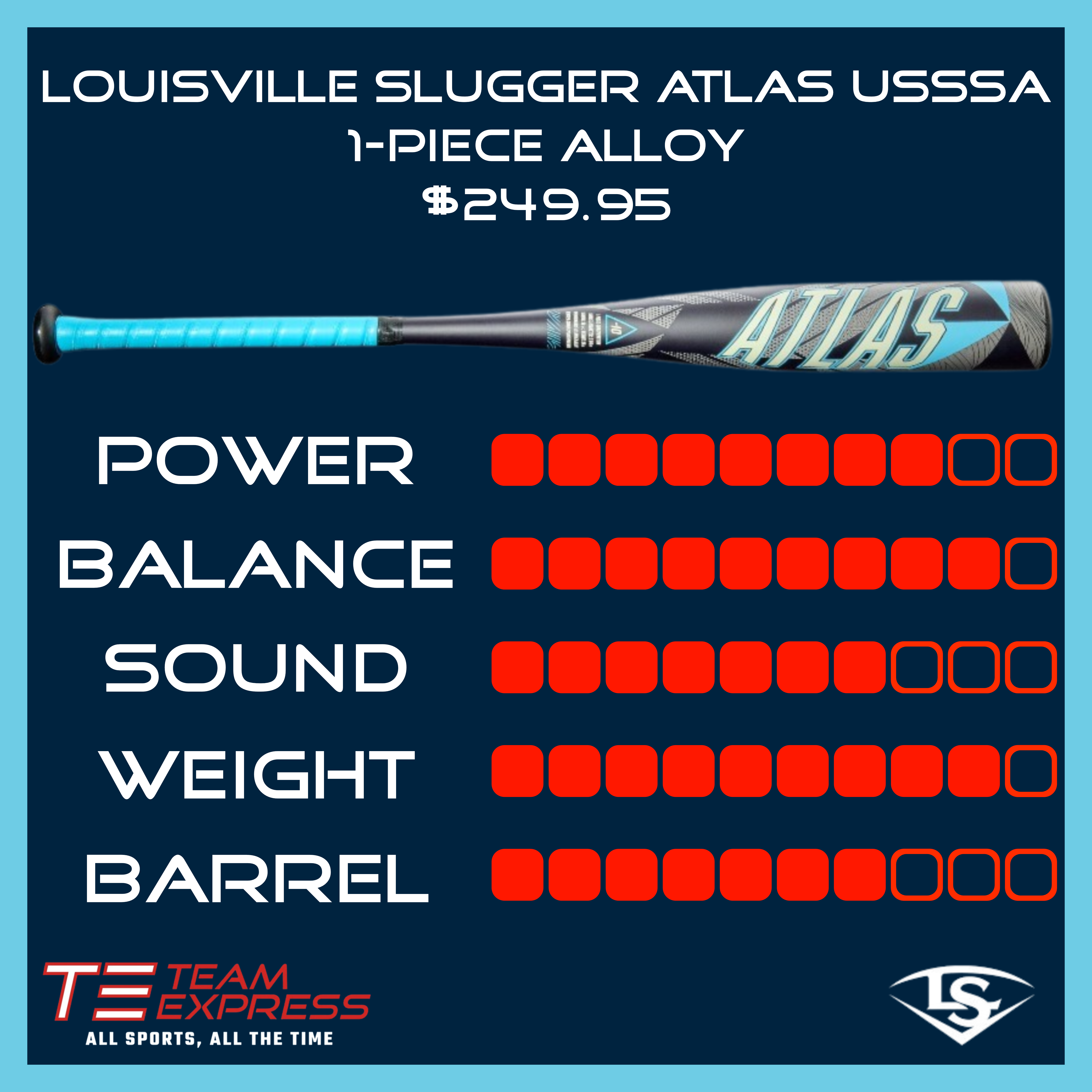 Louisville Slugger 2026 Atlas USSSA Baseball Bat