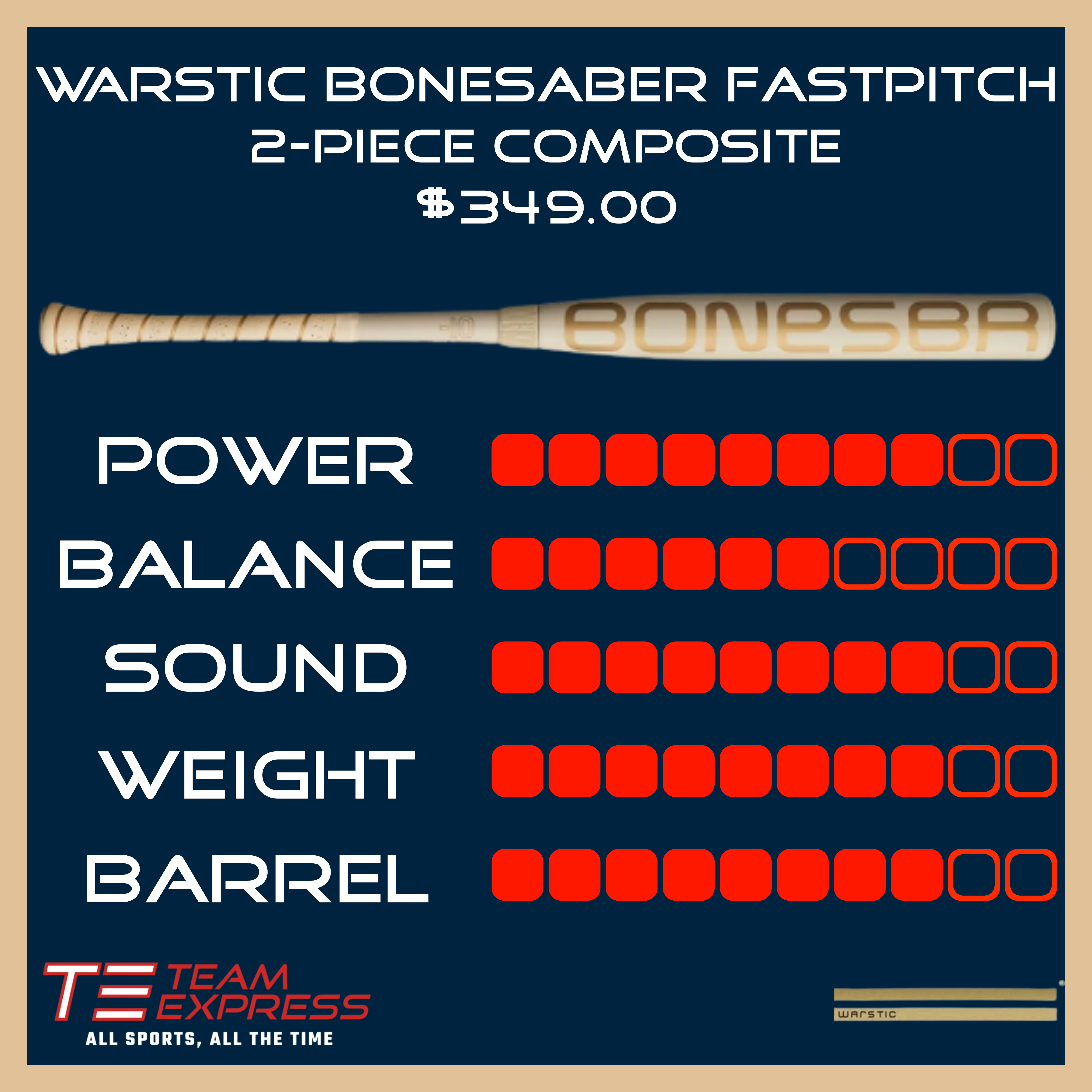 Warstic Bonesasber Fastpitch Bat