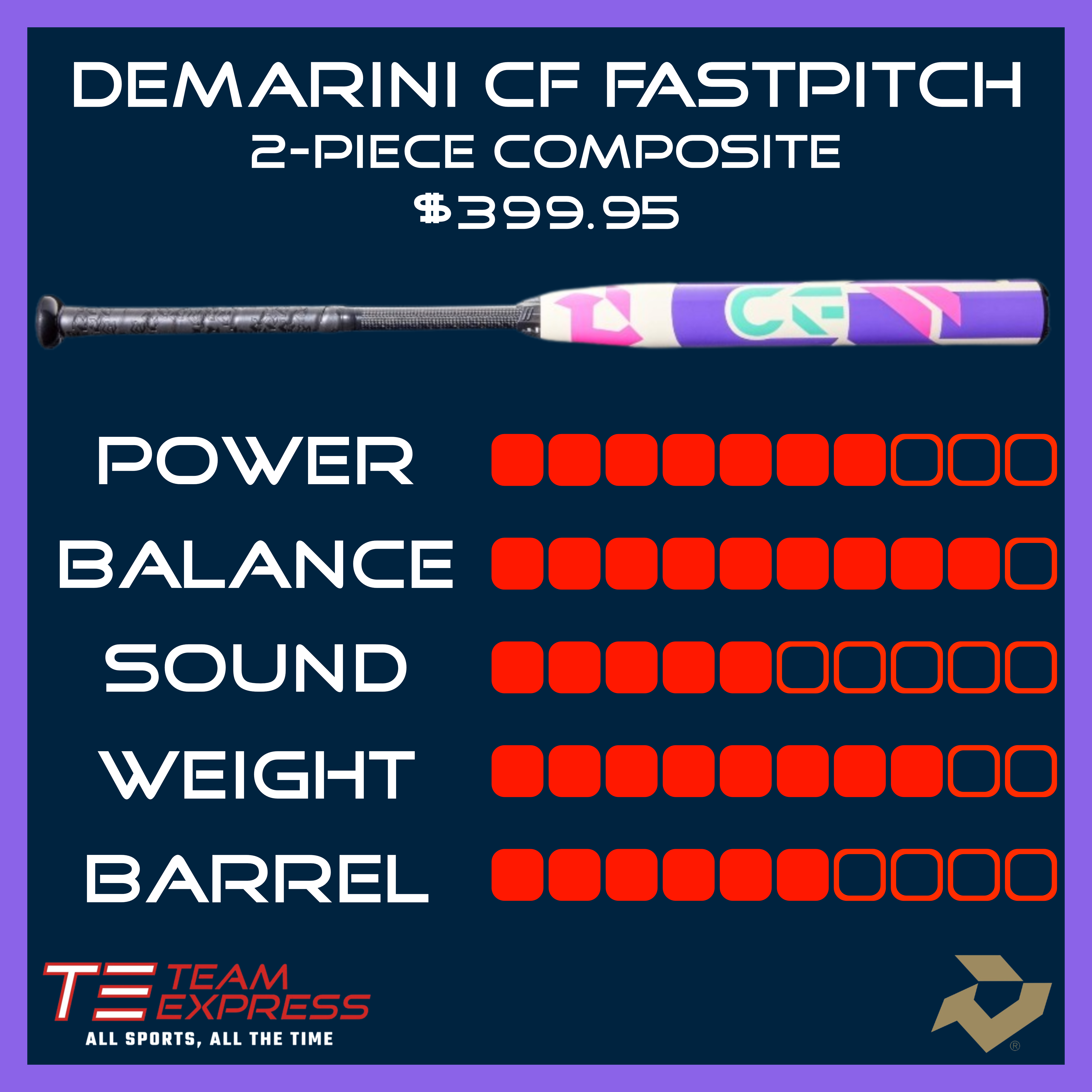 DeMarini 2025 CF Fastpitch Bat