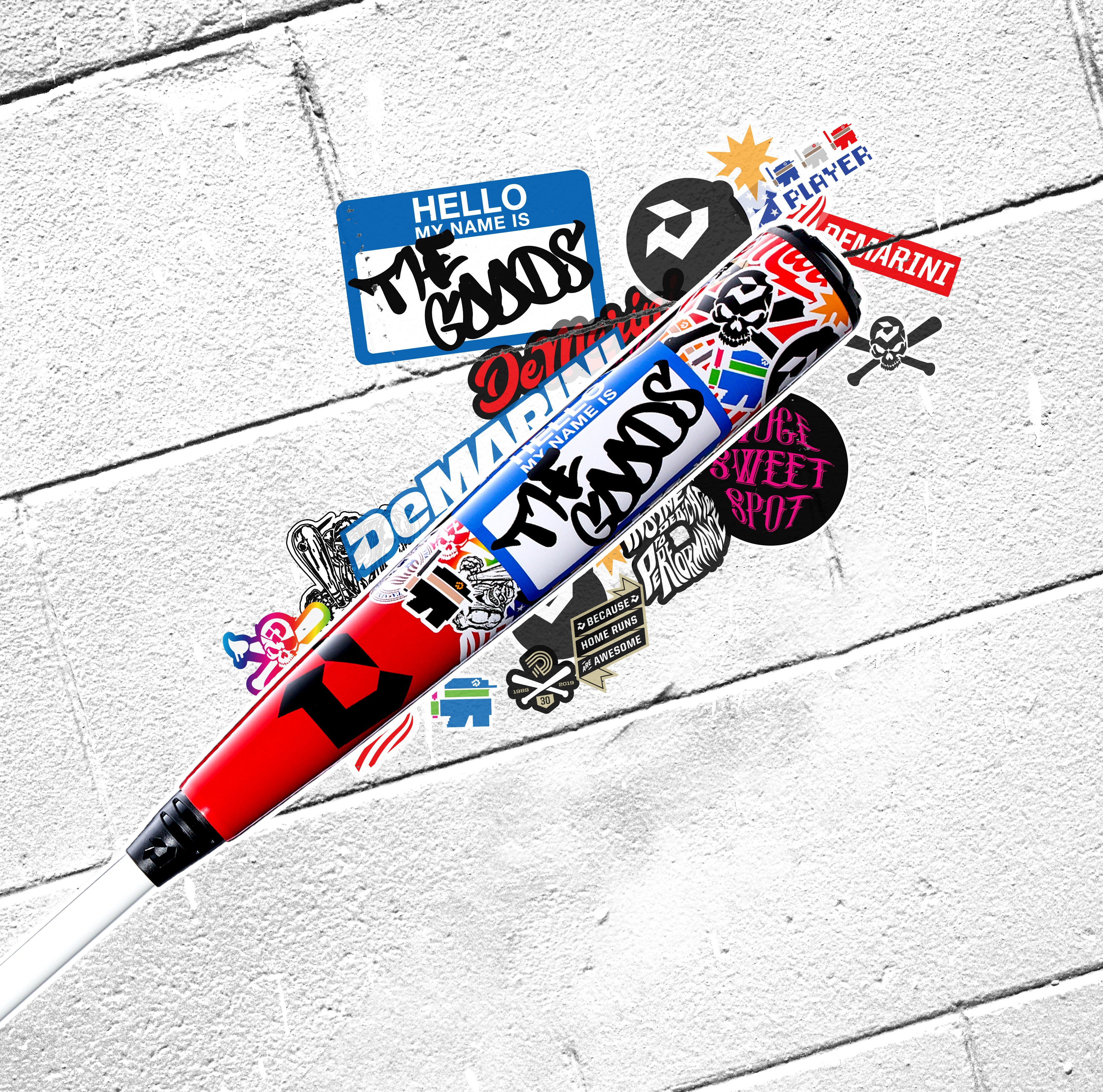 DeMarini 2026 The Goods Limited Edition Sticker Bomb 2-Piece -3 BBCOR Baseball Bat