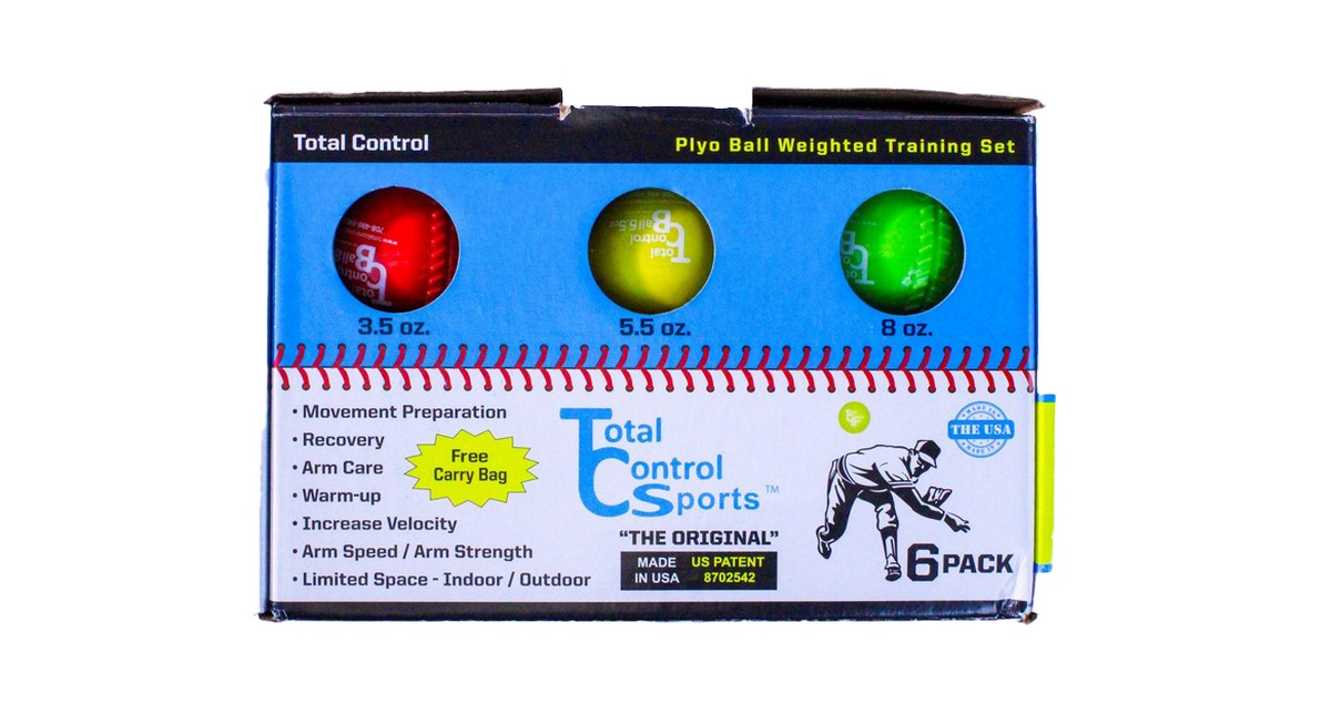 Total Control Sports Plyo Balls Weighted Set (6 Pack)