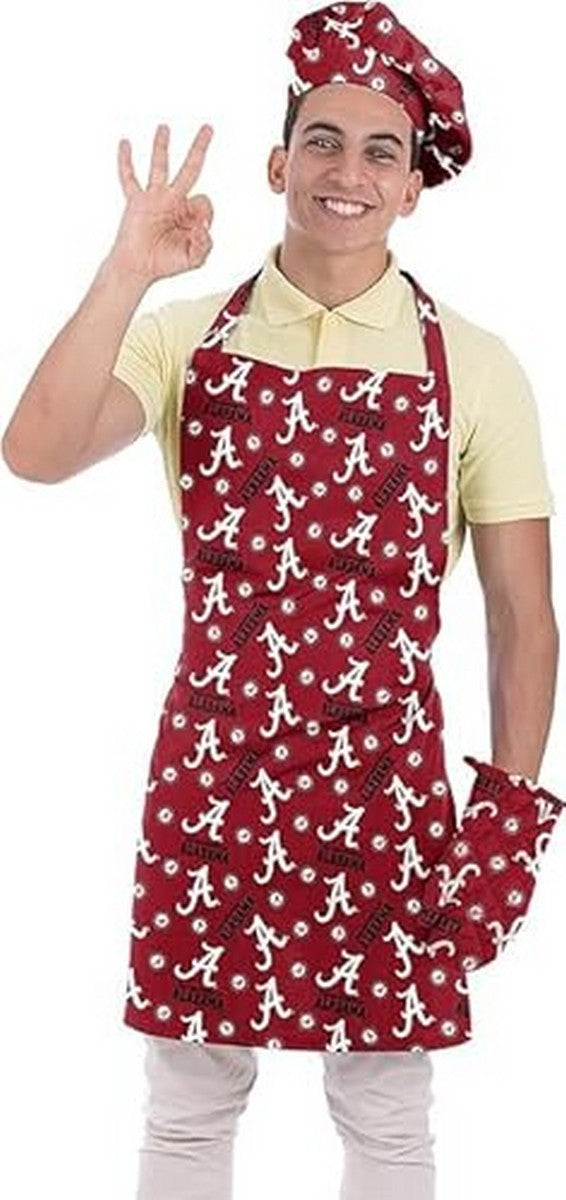Northwest NCAA 3 Piece Set - Apron Oven Mitt and Hat