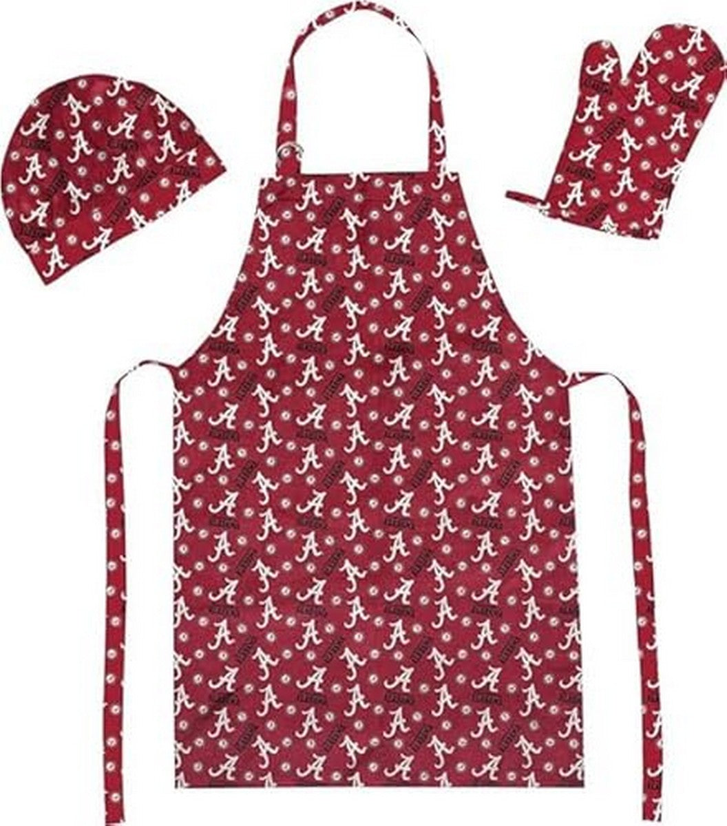 Northwest NCAA 3 Piece Set - Apron Oven Mitt and Hat
