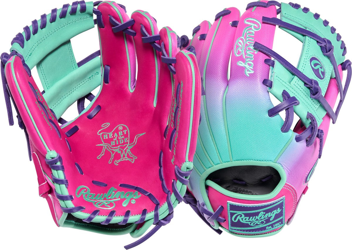 Rawlings Heart of the Hide Funburst 2.0 PROR204U-2CBEM Model 11.5" Contour Fit Baseball Infield Glove