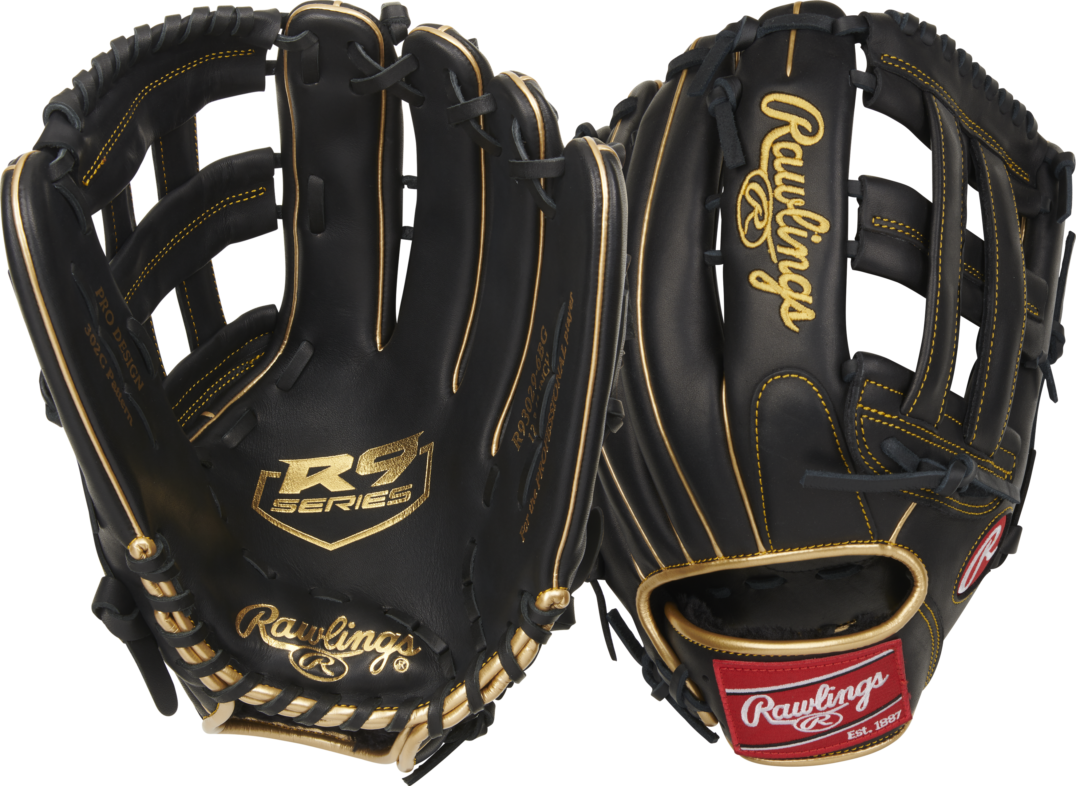 Rawlings R9 Pro H Web R930296BG 12.75" Baseball Fielder's Glove