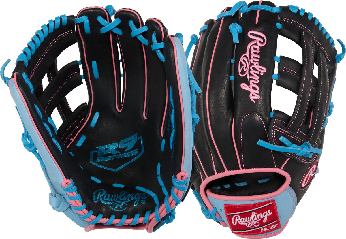 Rawlings R9 Series R93029-6BP Model 12.75" Baseball Outfield Glove