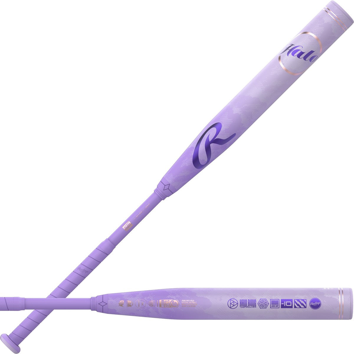 Rawlings 2027 Halo 2-Piece Gapped Barrel Wall Design -8 Fastpitch Bat