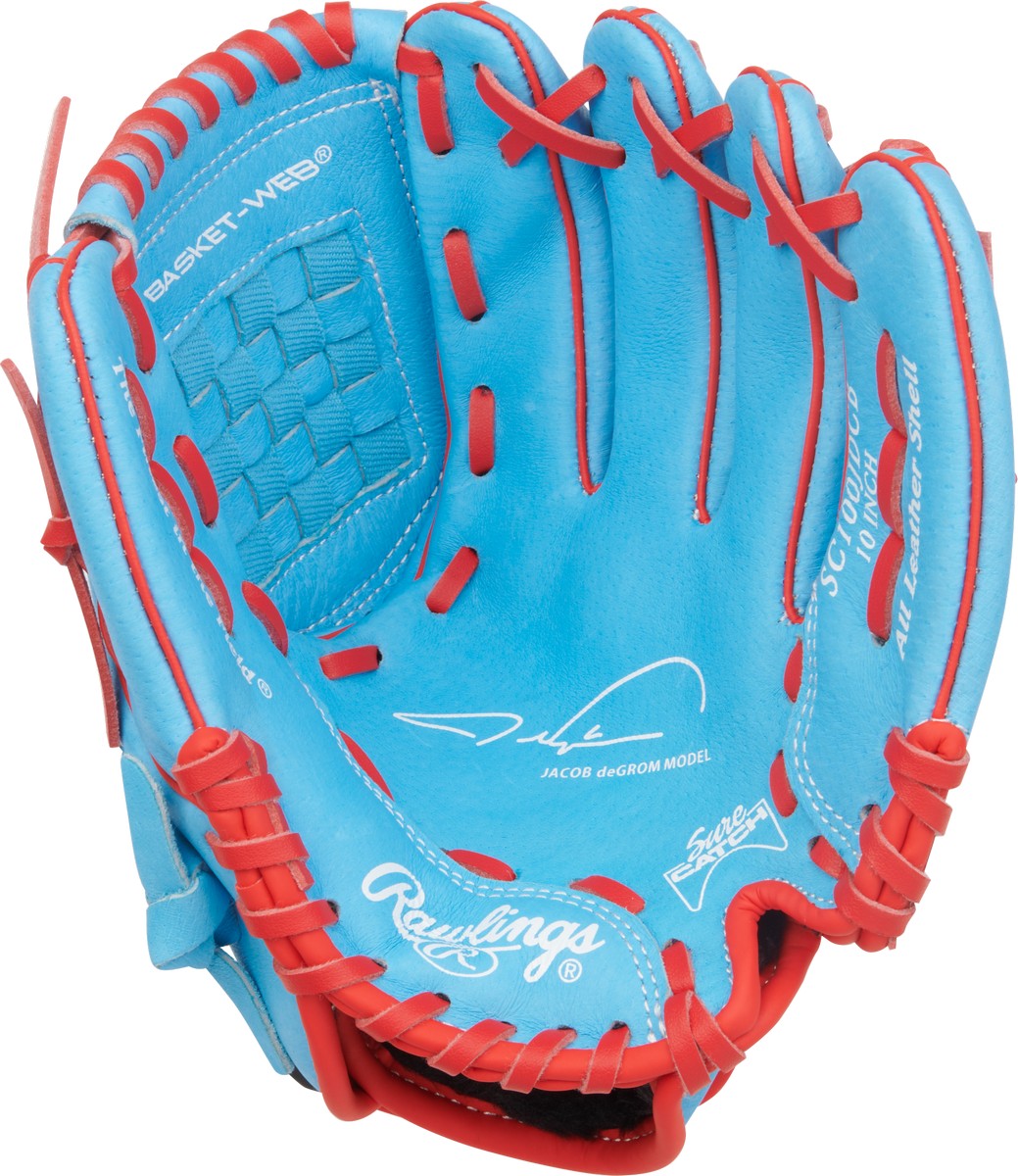 Rawlings Sure Catch Series SC100JDCB Jacob deGrom Model 10" Youth Baseball Glove