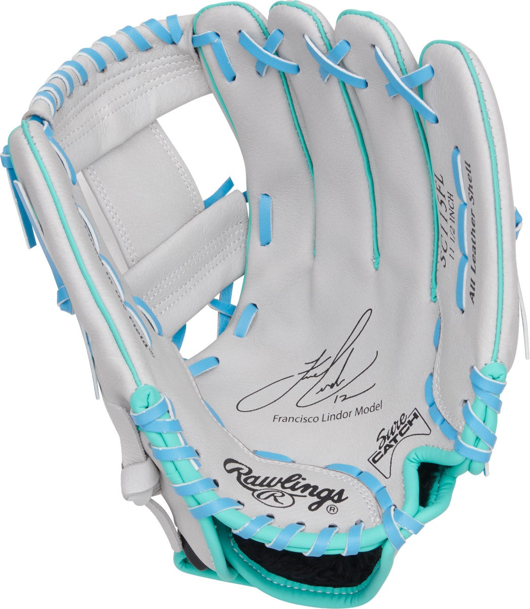 Rawlings Sure Catch Francisco Lindor Signature SC115FL 11.5" Youth Infield Baseball Glove