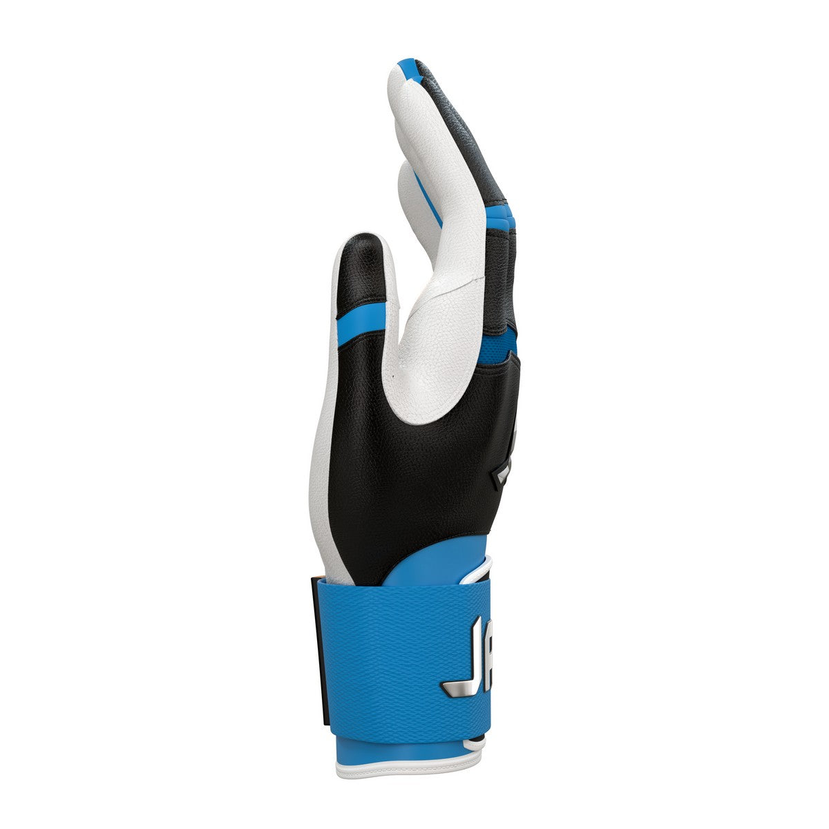 Jax Blue Raspberry Blast Left Handed Swing Strap Cuff Adult Batting Gloves