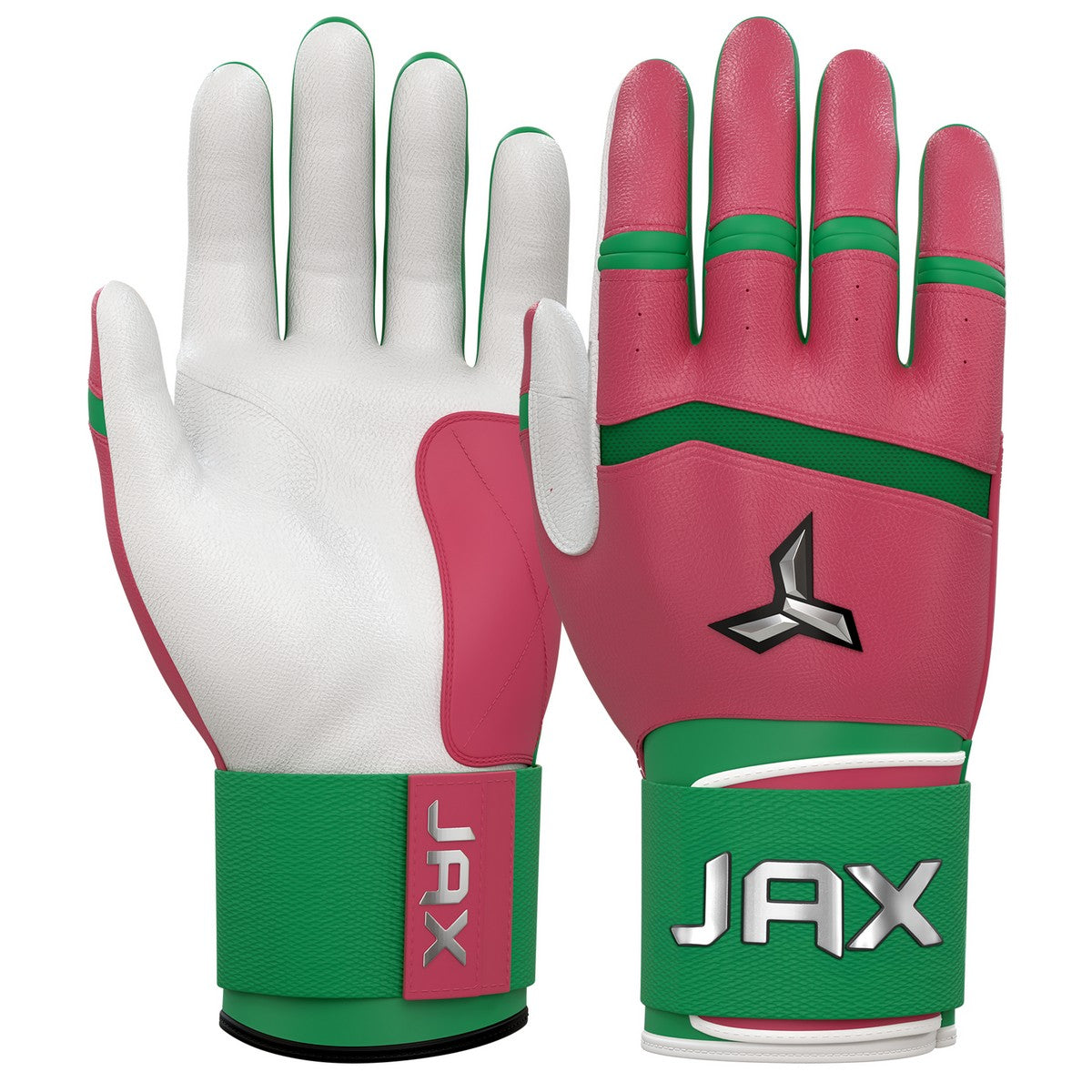 Jax Walk Off Watermelon Traditional Swing Strap Cuff Adult Batting Gloves