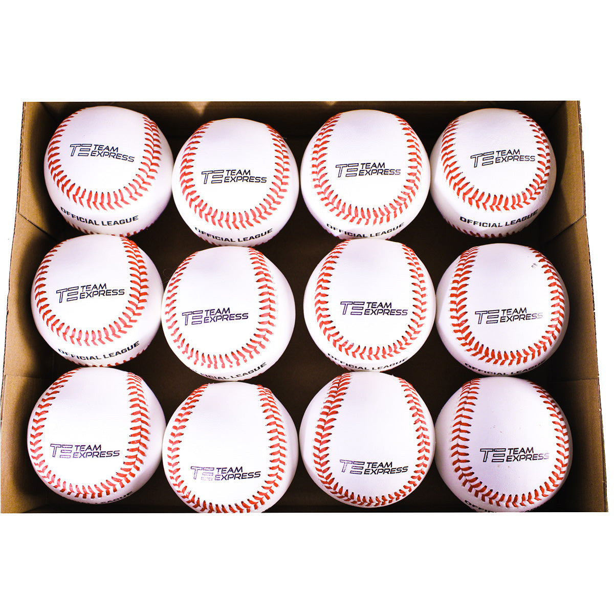 Team Express Custom Official League Leather Baseball (Dozen)