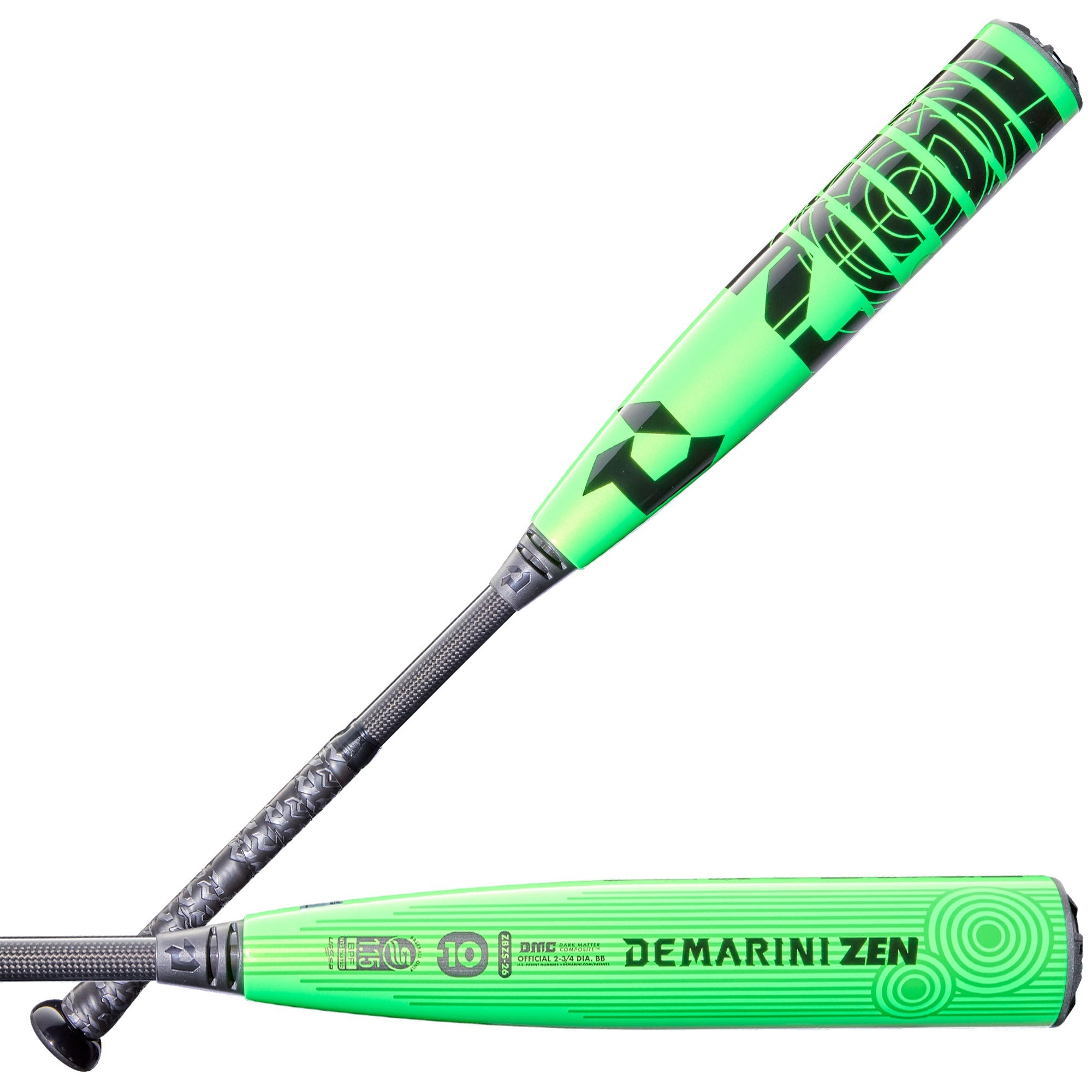 DeMarini 2026 Zen SL 2-Piece Composite 2-3/4" Barrel -10 USSSA Baseball Bat