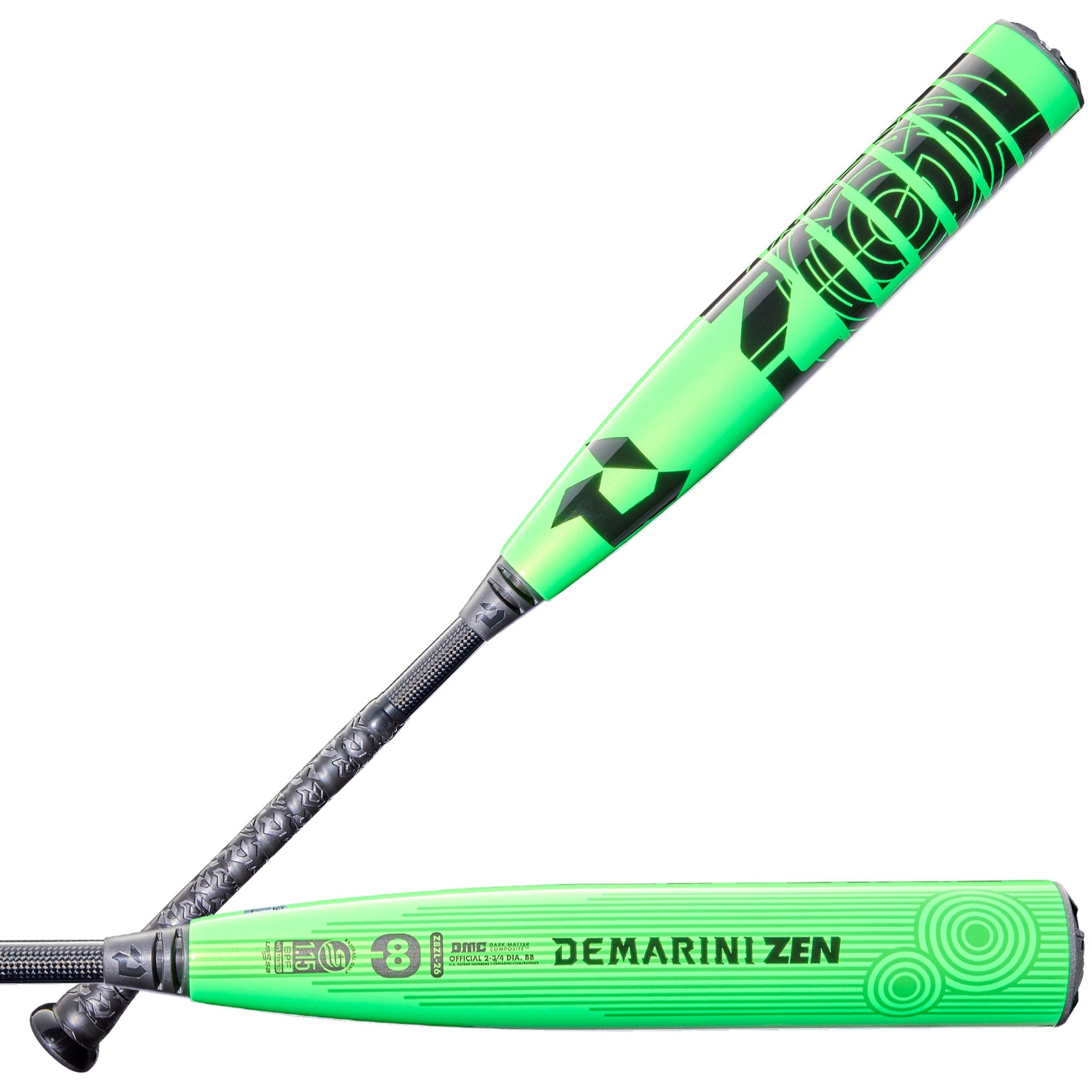 DeMarini 2026 Zen SL 2-Piece Composite 2-3/4" Barrel -8 USSSA Baseball Bat