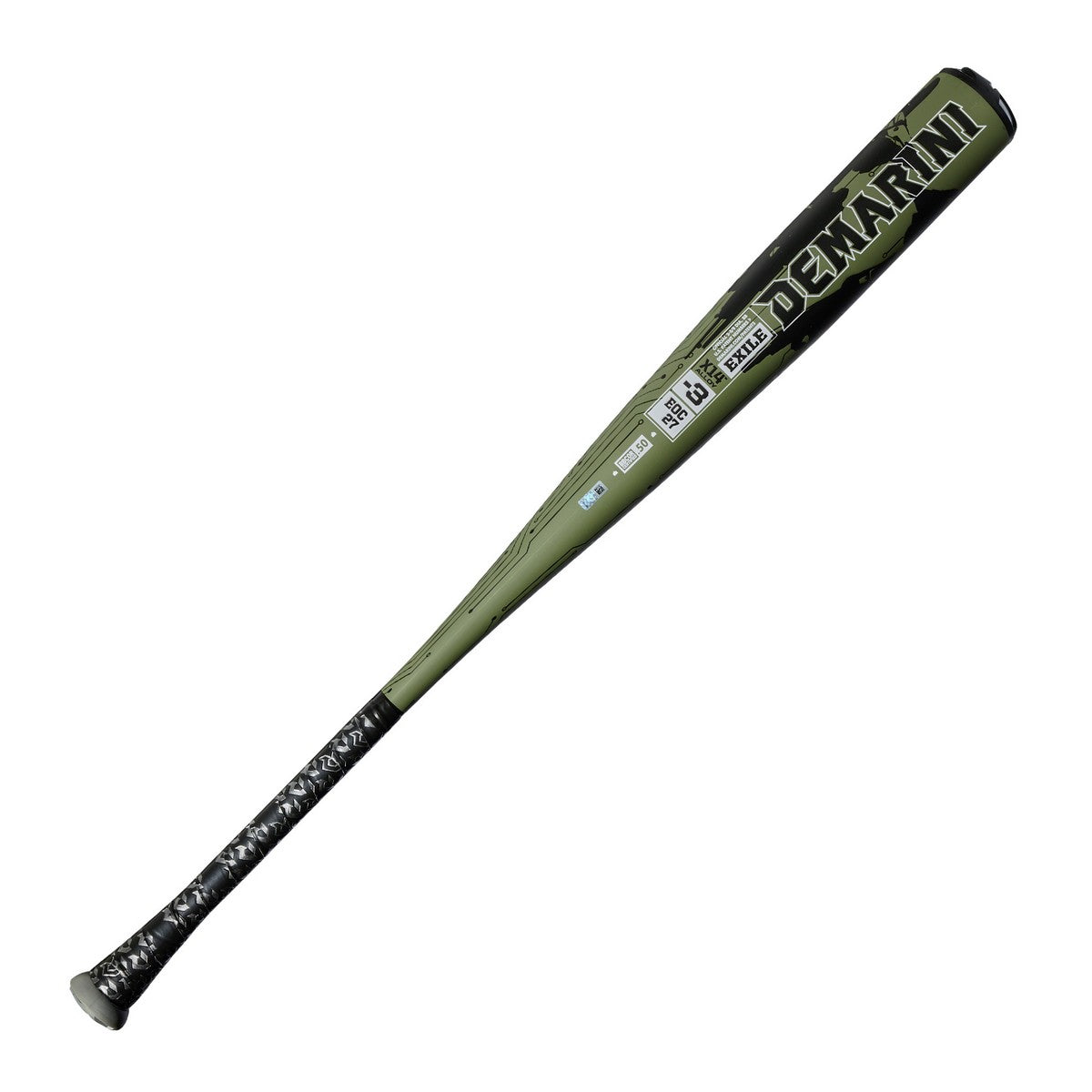 DeMarini 2027 Exile -3 BBCOR 1-Piece Alloy Baseball Bat
