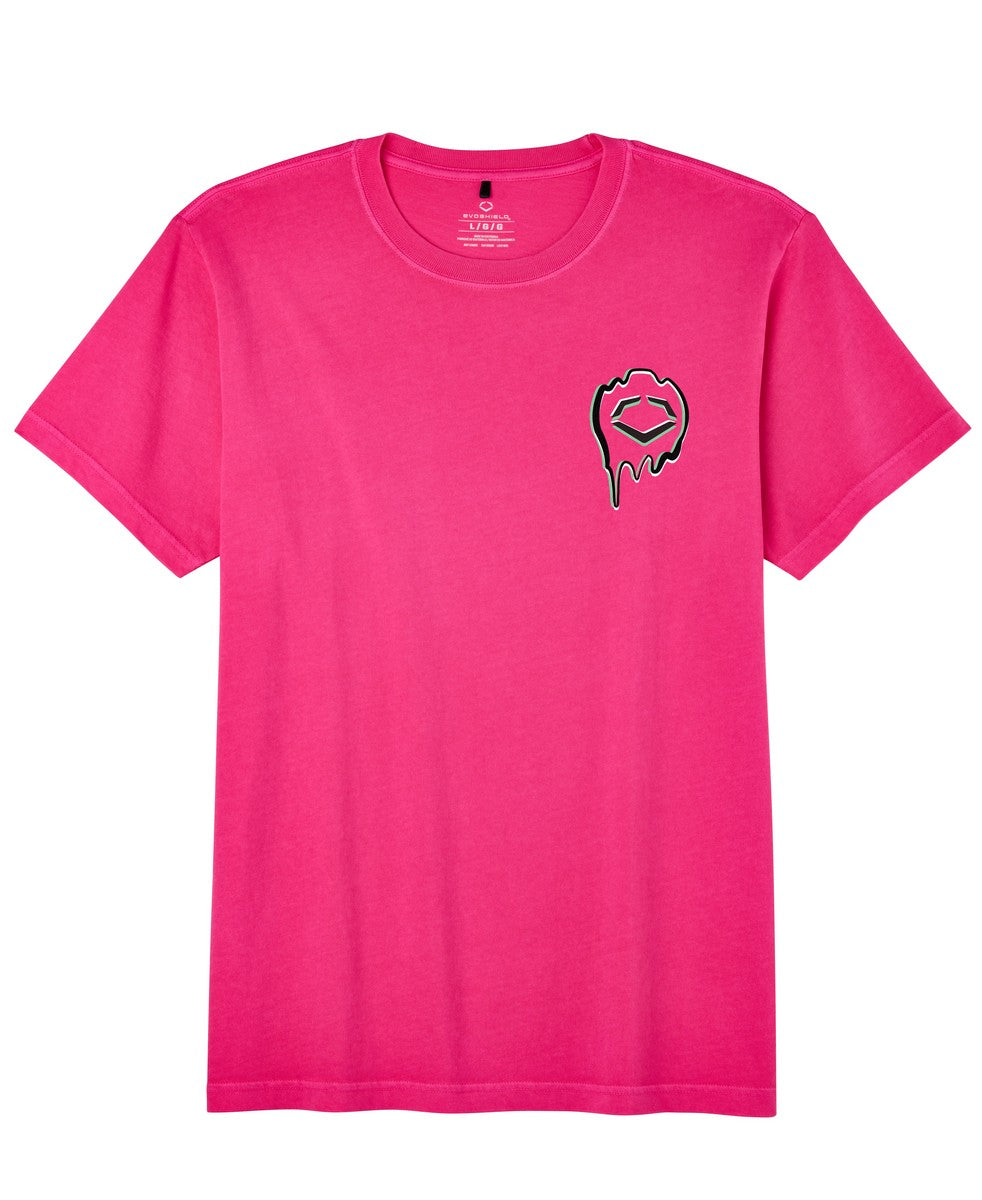 EvoShield Youth Happy Melt Pink Graphic Cotton Tee