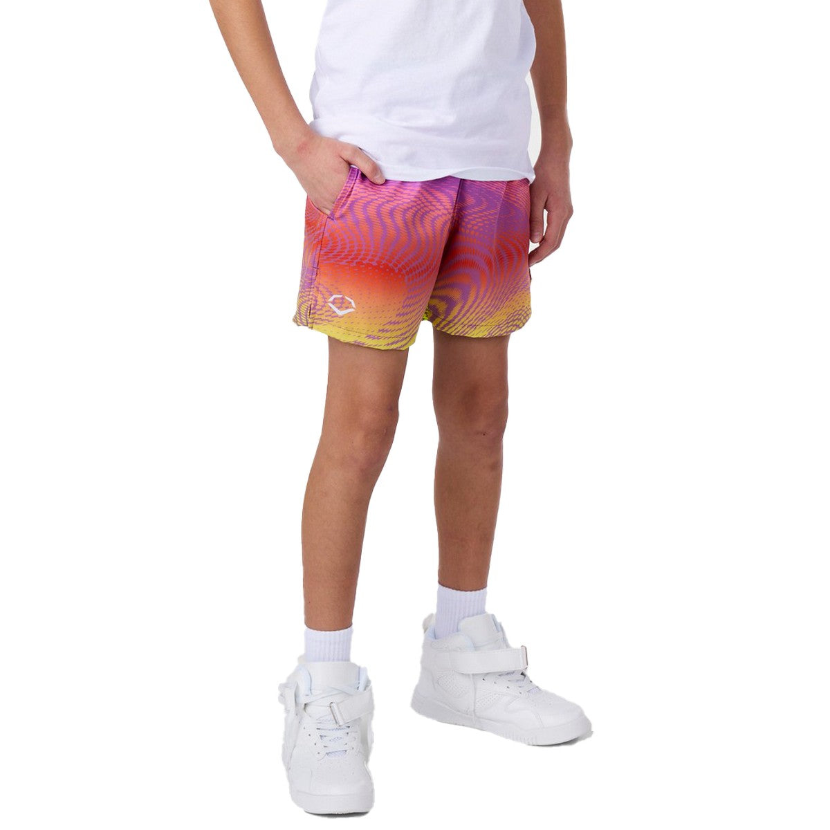 EvoShield Youth Evombre Purple Woven Shorts