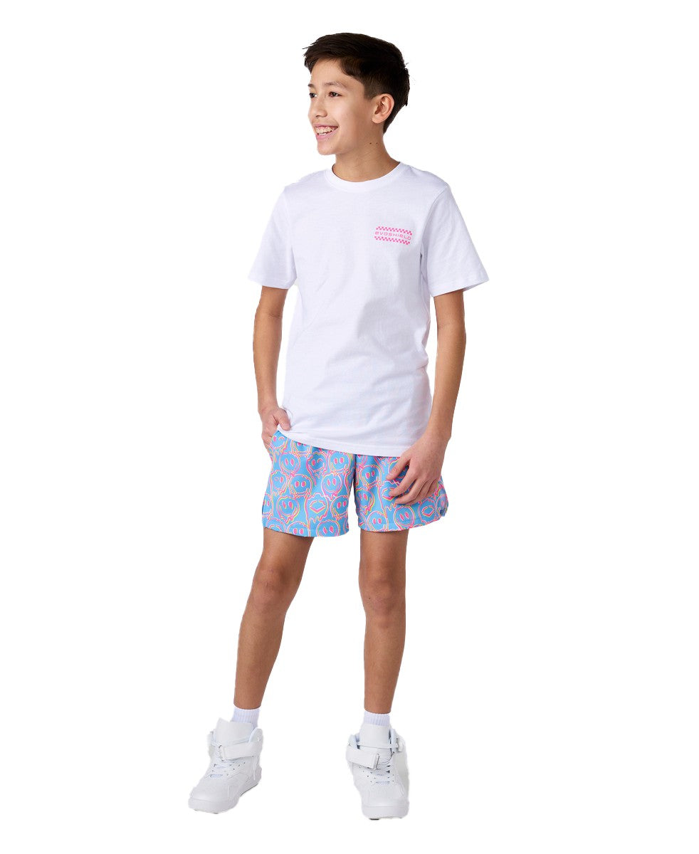 EvoShield Youth Happy Melt Victory Blue Woven Shorts