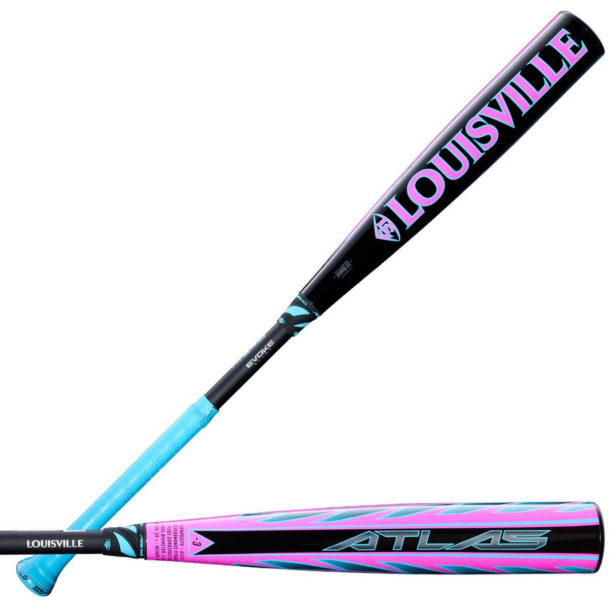 Louisville slugger ブラック×ピンク カタリスト 2015年 Louisville Slugger 2026 Limited Edition Pink Atlas 2-Piece Hybrid -3 B