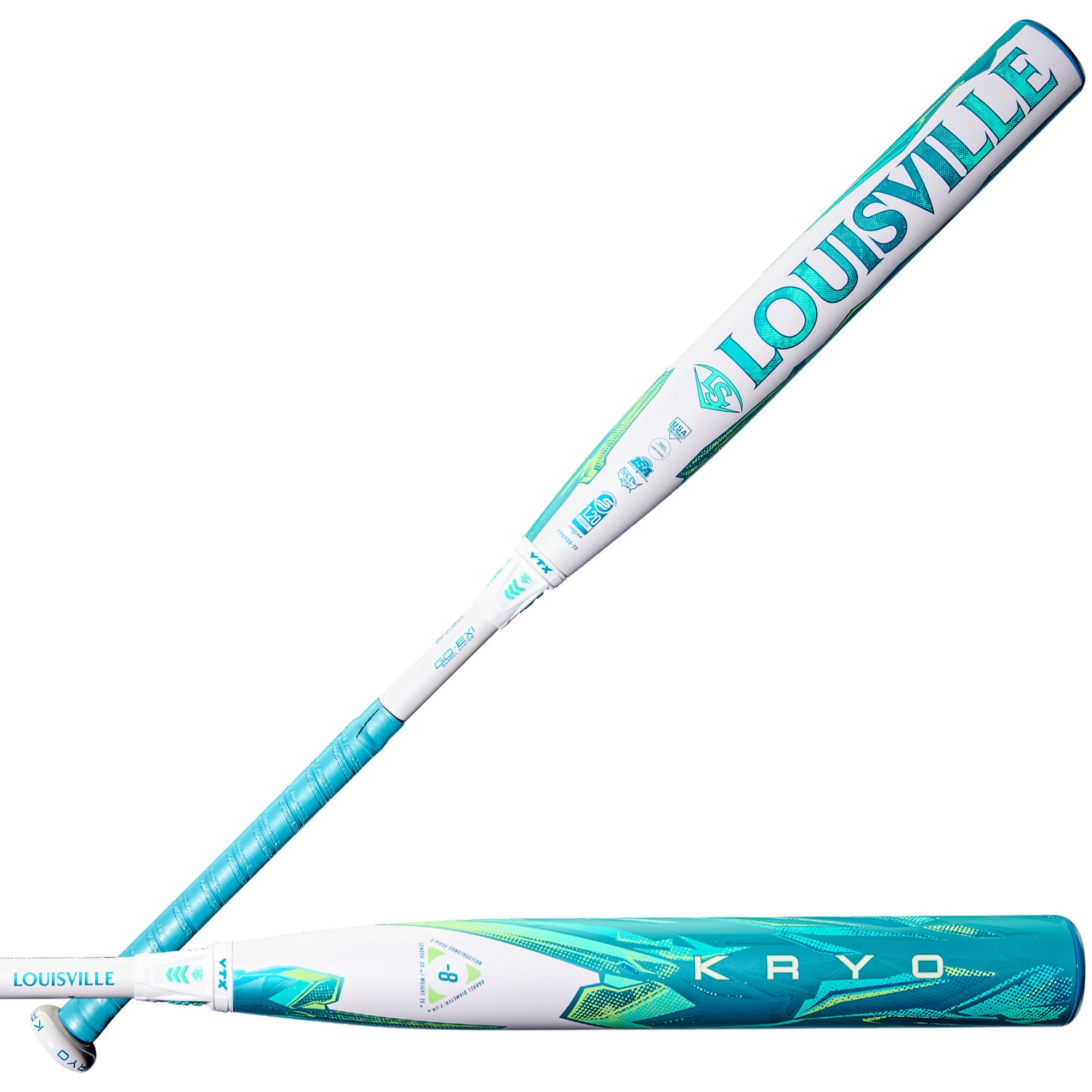 Louisville Slugger 2026 Kryo -8 2-Piece 2-1/4" Barrel Fastpitch Softball Bat