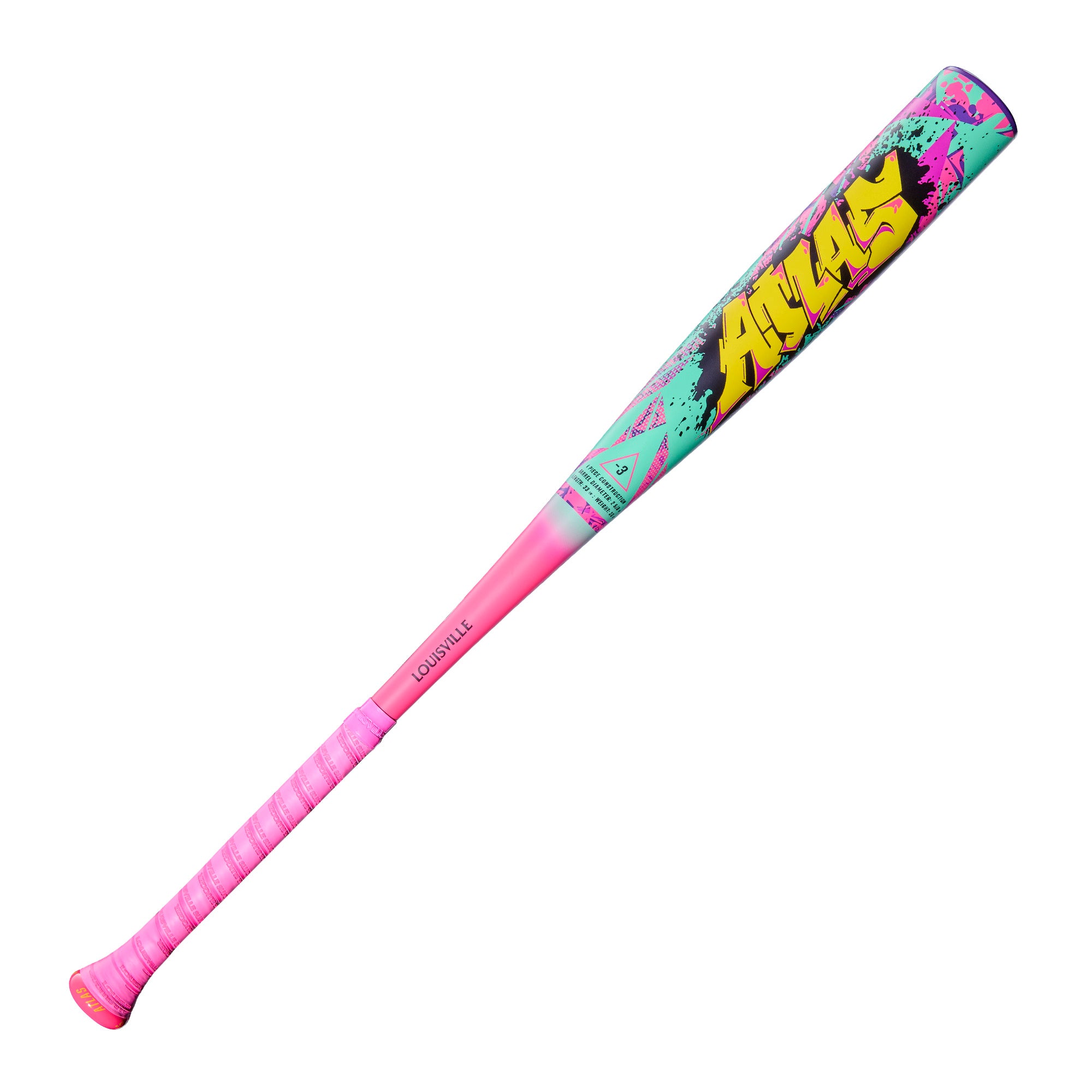 Louisville Slugger 2026 Atlas Limited Edition Wildstyle 1-Piece -3 BBCOR Baseball Bat