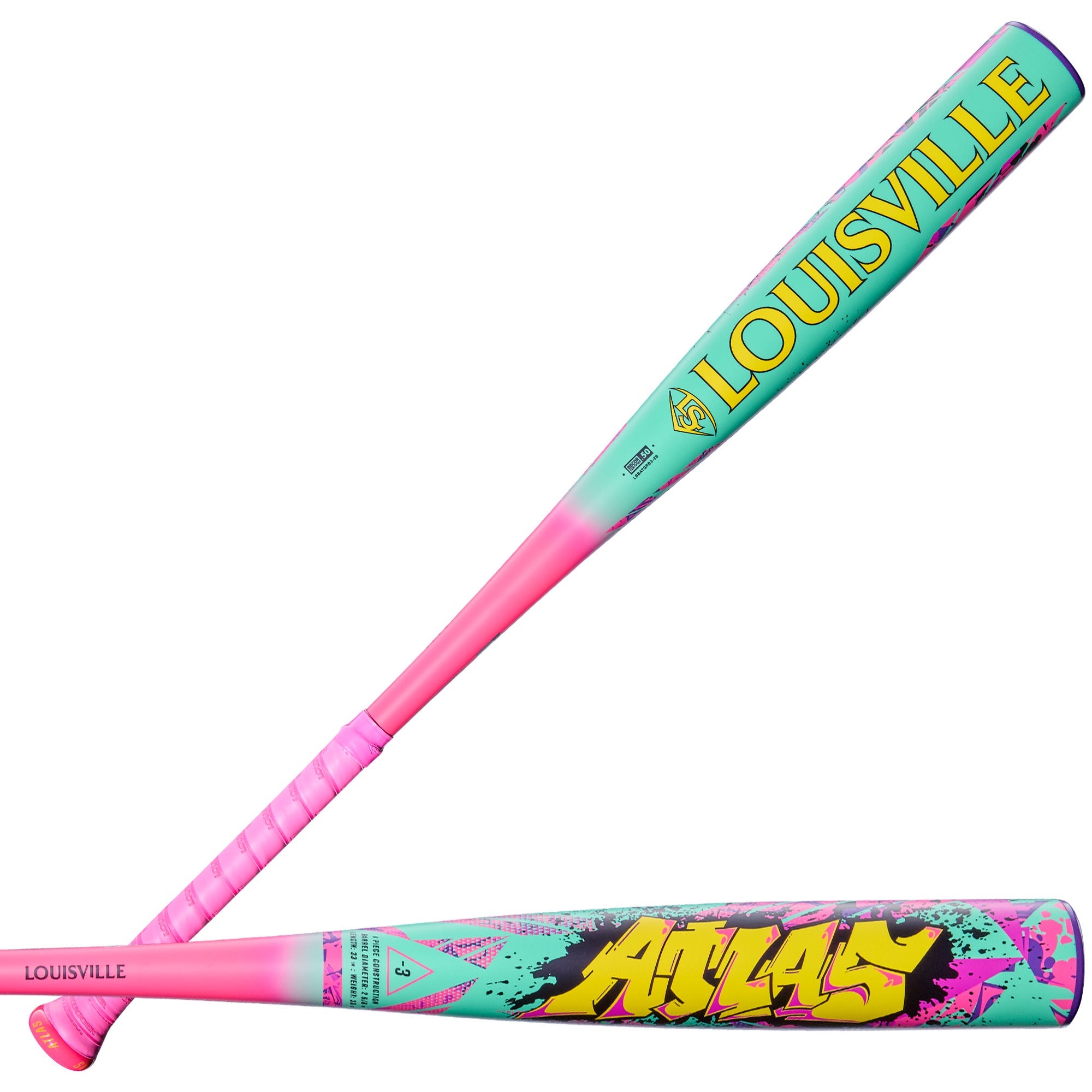 Louisville Slugger 2026 Atlas Limited Edition Wildstyle 1-Piece -3 BBCOR Baseball Bat