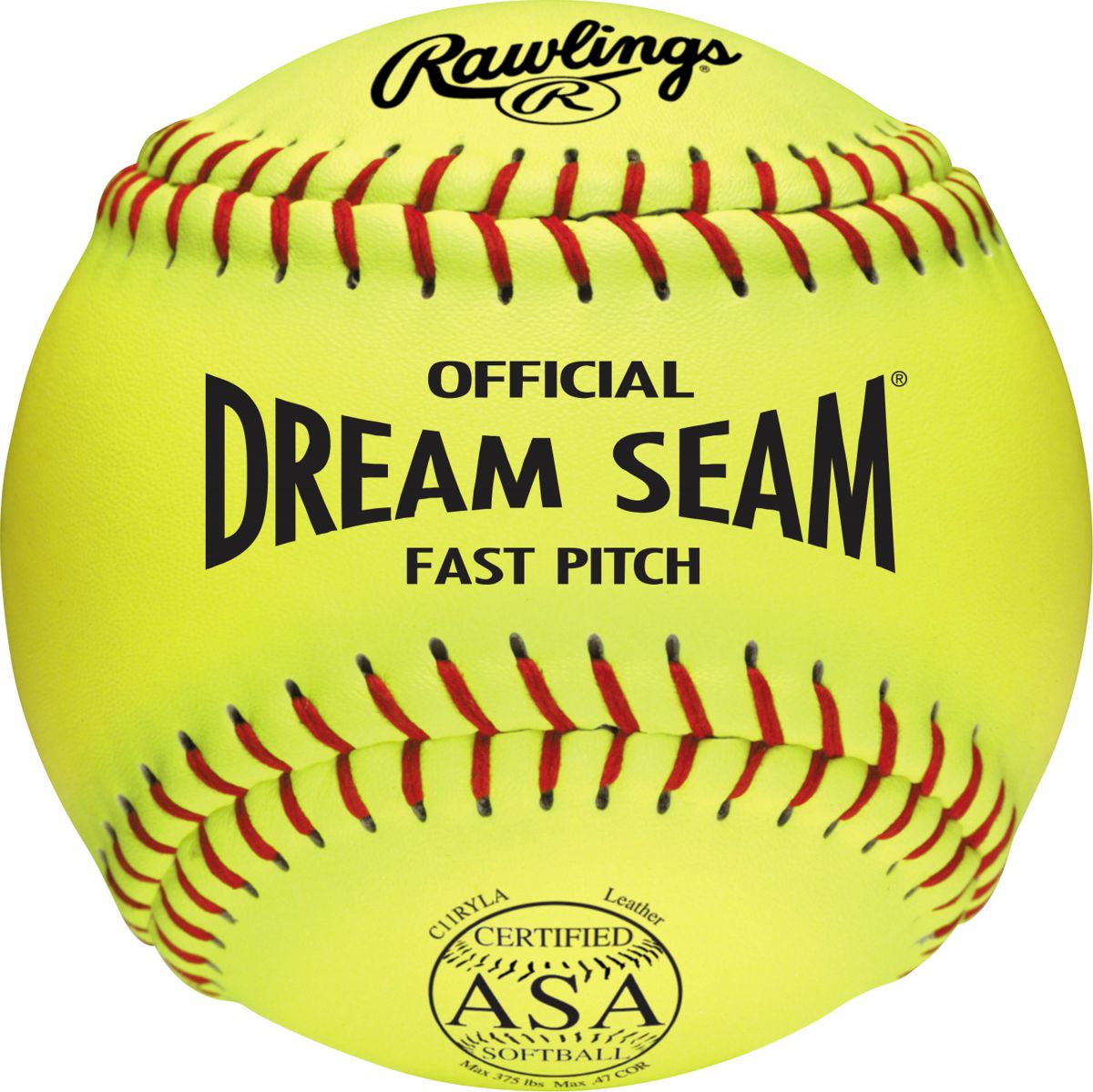Rawlings 11" Dream Seam Leather ASA Fastpitch Softball Dozen